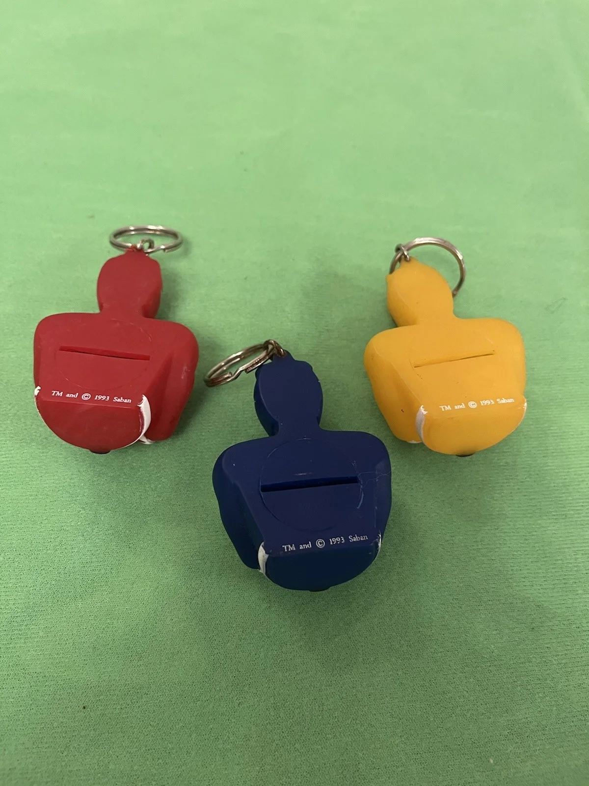 Set of 3 Mighty Morphin Power Rangers MMPR Coin Holders Keyrings Christmas Gift, изображение 5