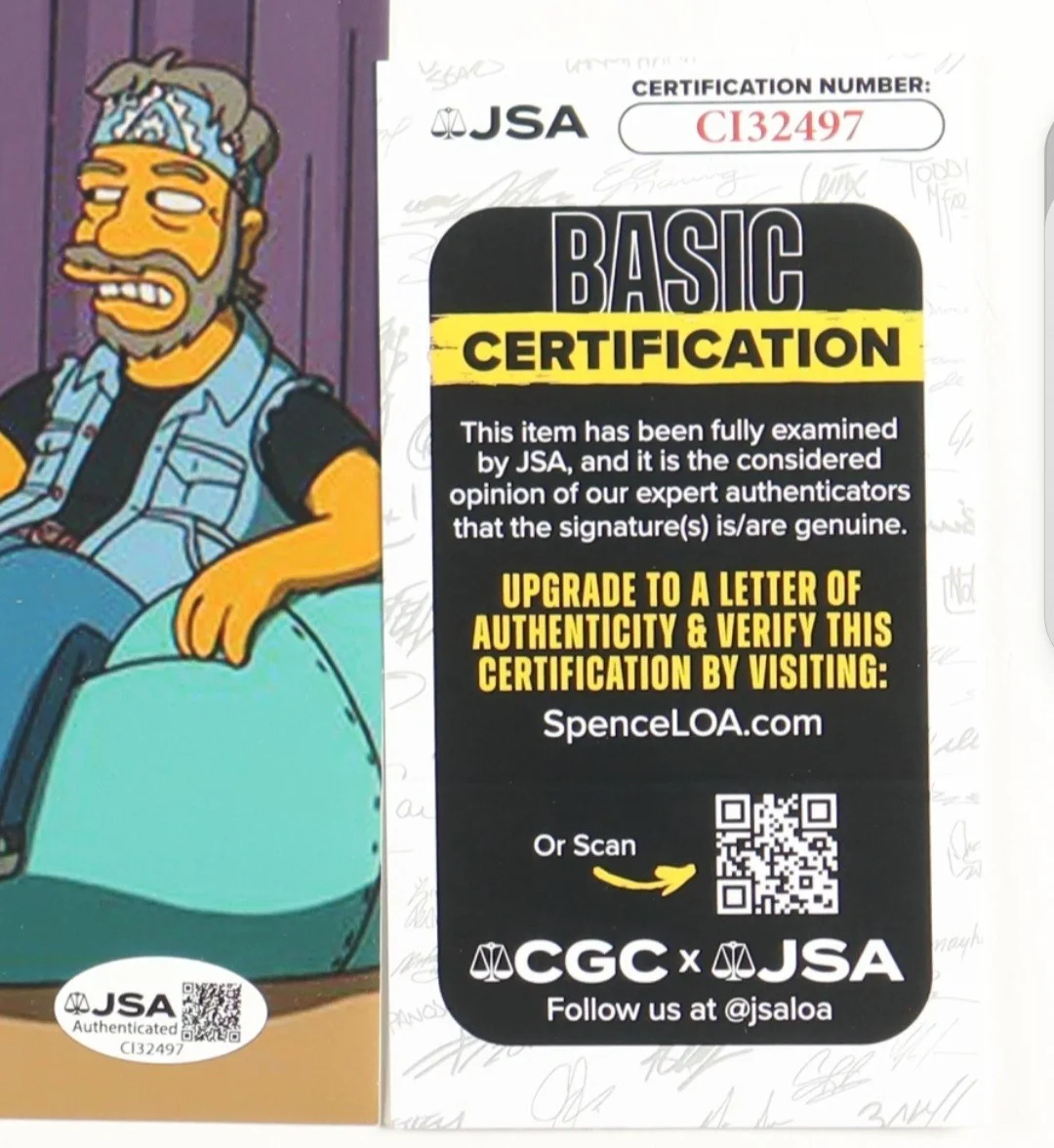 CHEECH MARIN, TOMMY CHONG — CHEECH MARIN & TOMMY CHONG Signed The Simpsons 8x10 Photo JSA COA Autograph, изображение 2