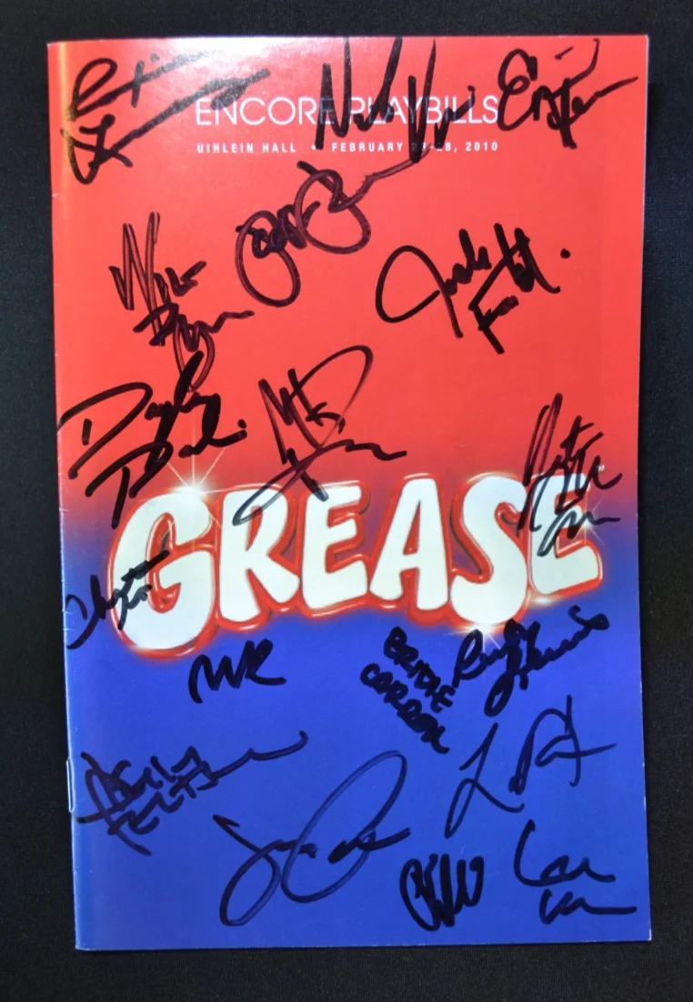 Grease Cast Signed Program Uihlein Hall Milwaukee Feb, 2010 Josh Franklin, image 2