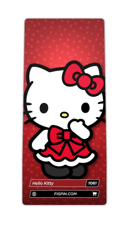 FiGPiN Hello Kitty (1061) Hello Kitty Gold Plated Ltd Ed 3-Inch Enamel Pin, image 2