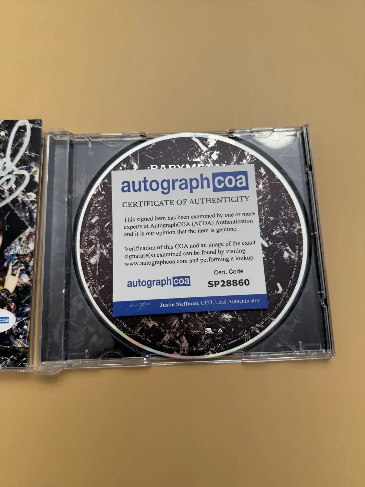 SIGNED BABYMETAL Metal Forth CD Album ACOA Photo Card SP28860, изображение 3