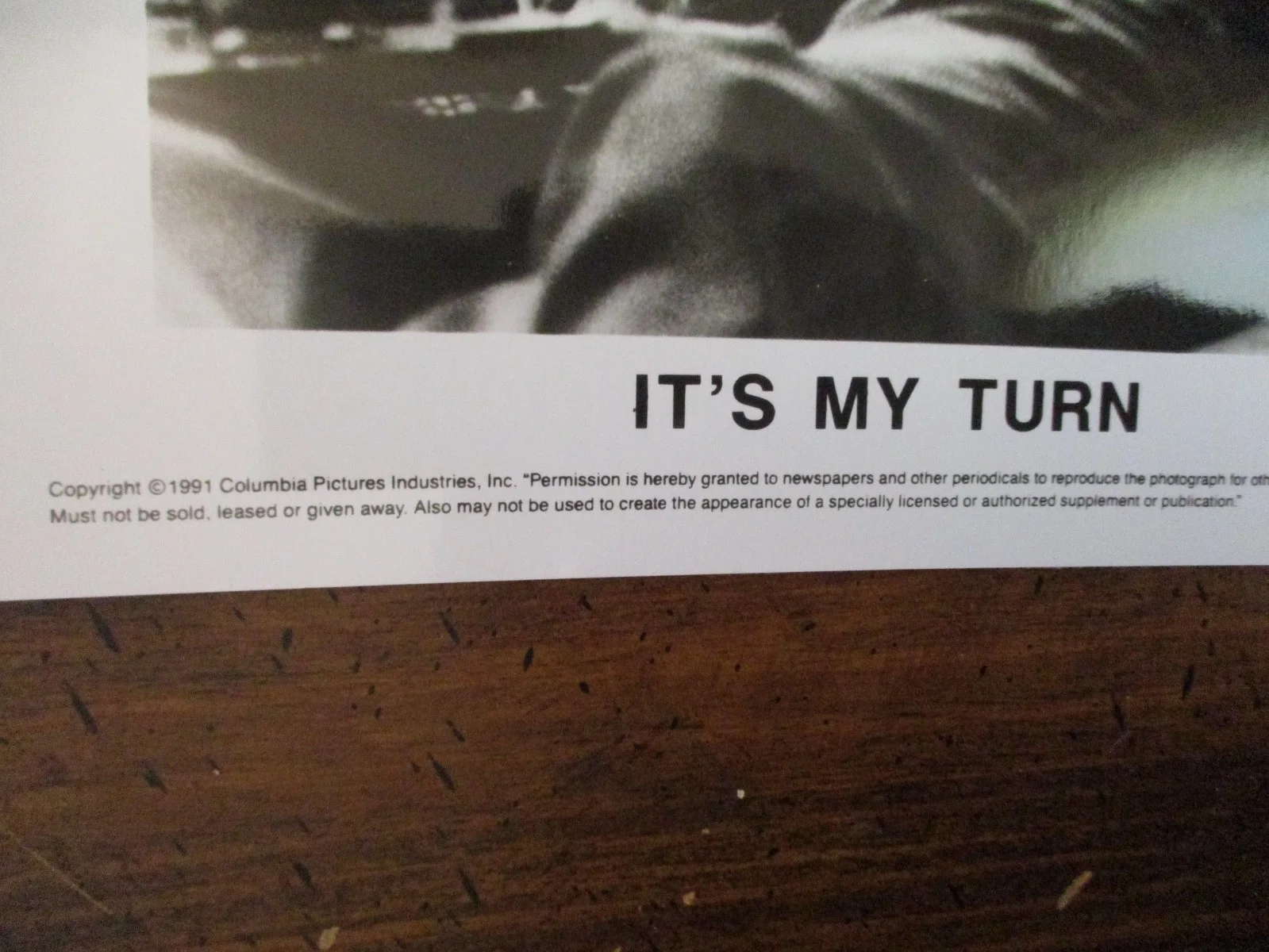 Charles Grodin ("IT'S MY TURN")1991 8 x 10 Glossy Black and White Press Photo, изображение 2