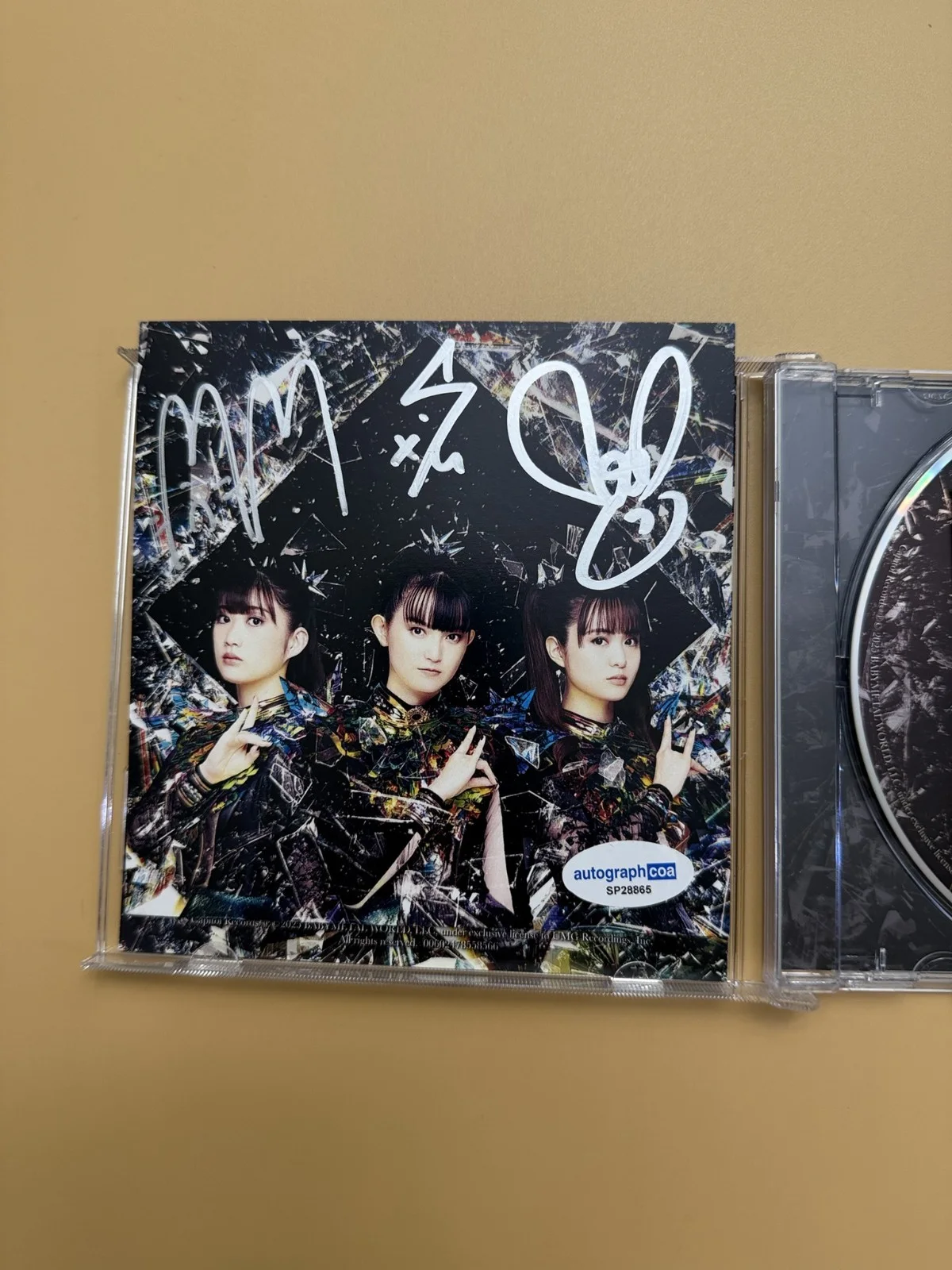 BABYMETAL SIGNED Metal Forth CD Album ACOA COA Photo Card SP28865, изображение 2