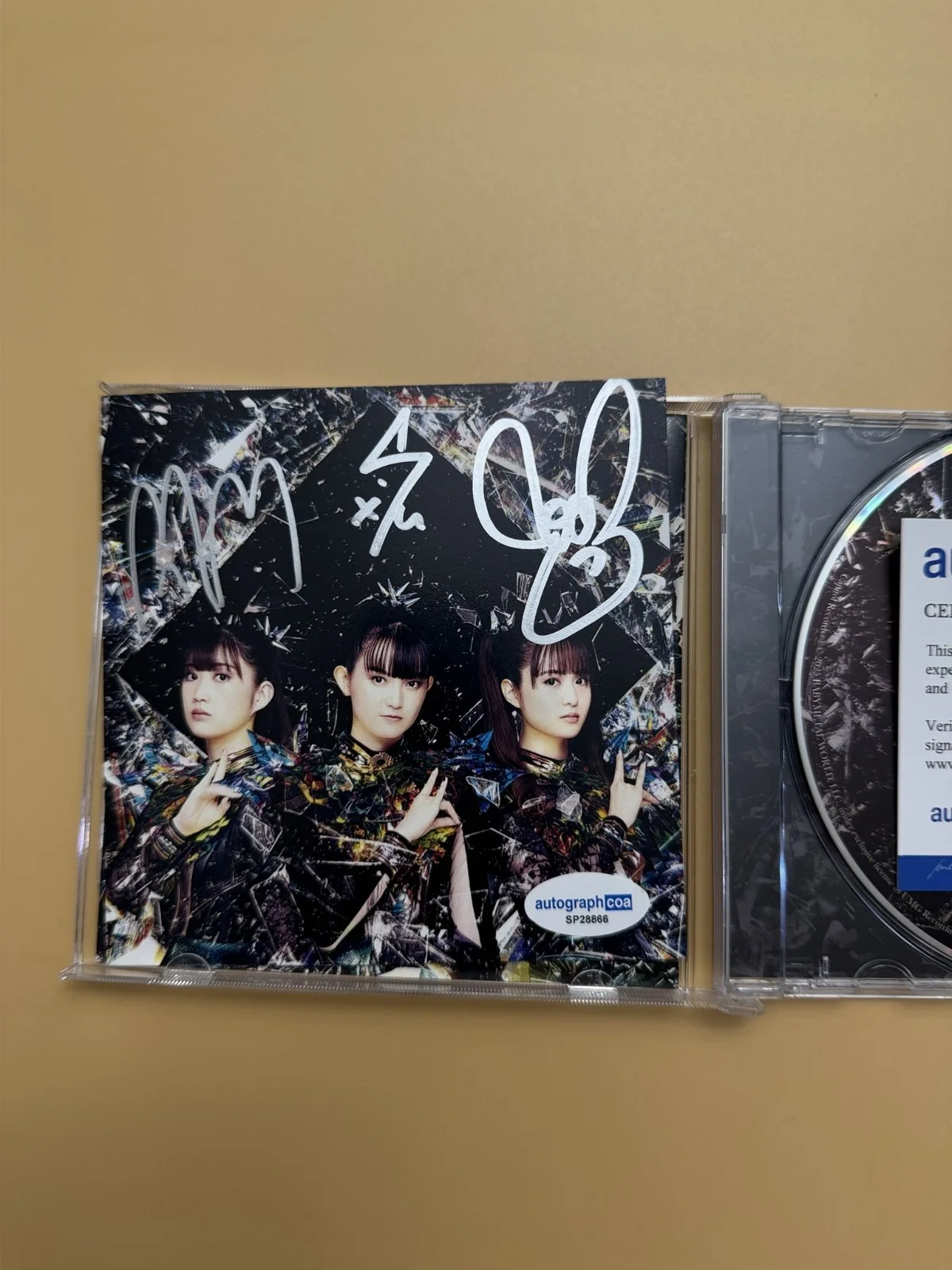 SIGNED BABYMETAL Metal Forth CD Autograph ACOA SP28866, изображение 2