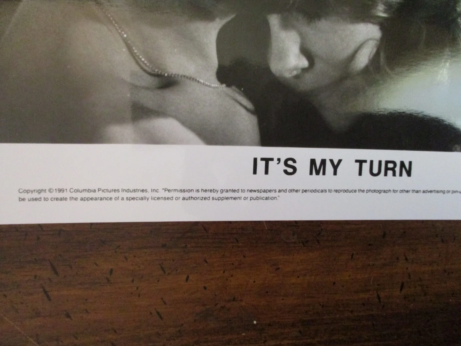 Michael Douglas/Jill Clayburgh(IT'S MY TURN)1991 10 x 8 Black/White Press Photo, image 2