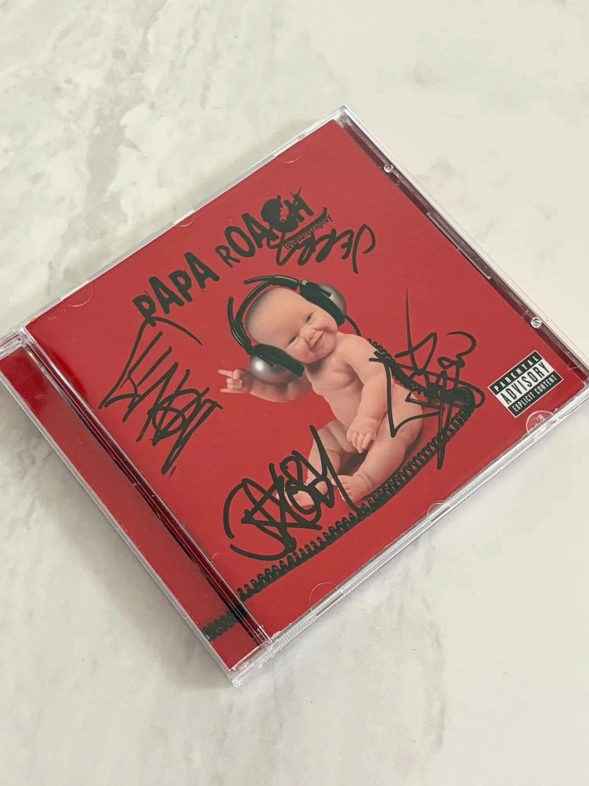 Papa Roach – Lovehatetragedy (2002) CD SIGNED by Full Band – Autographed Booklet, image 2
