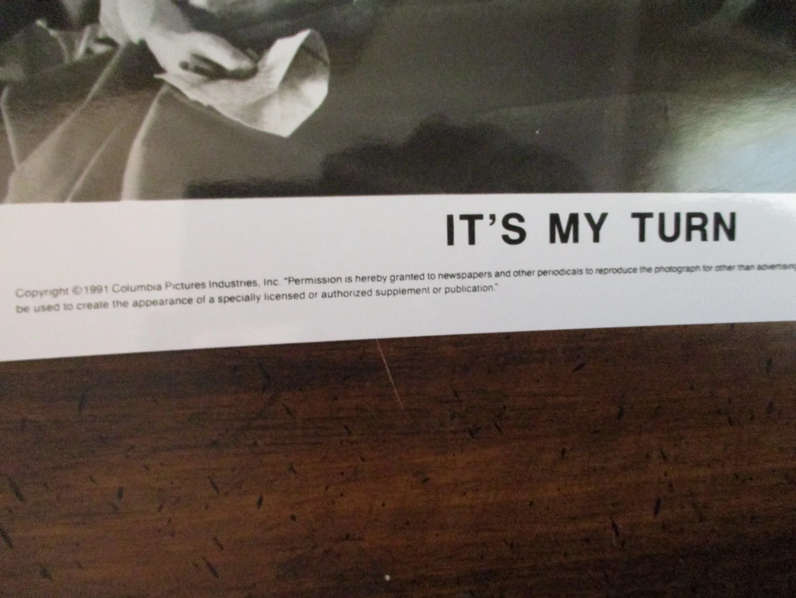 Jill Clayburgh/Charles Grodin("IT'S MY TURN")1991 10 x 8 Black/White Press Photo, изображение 2