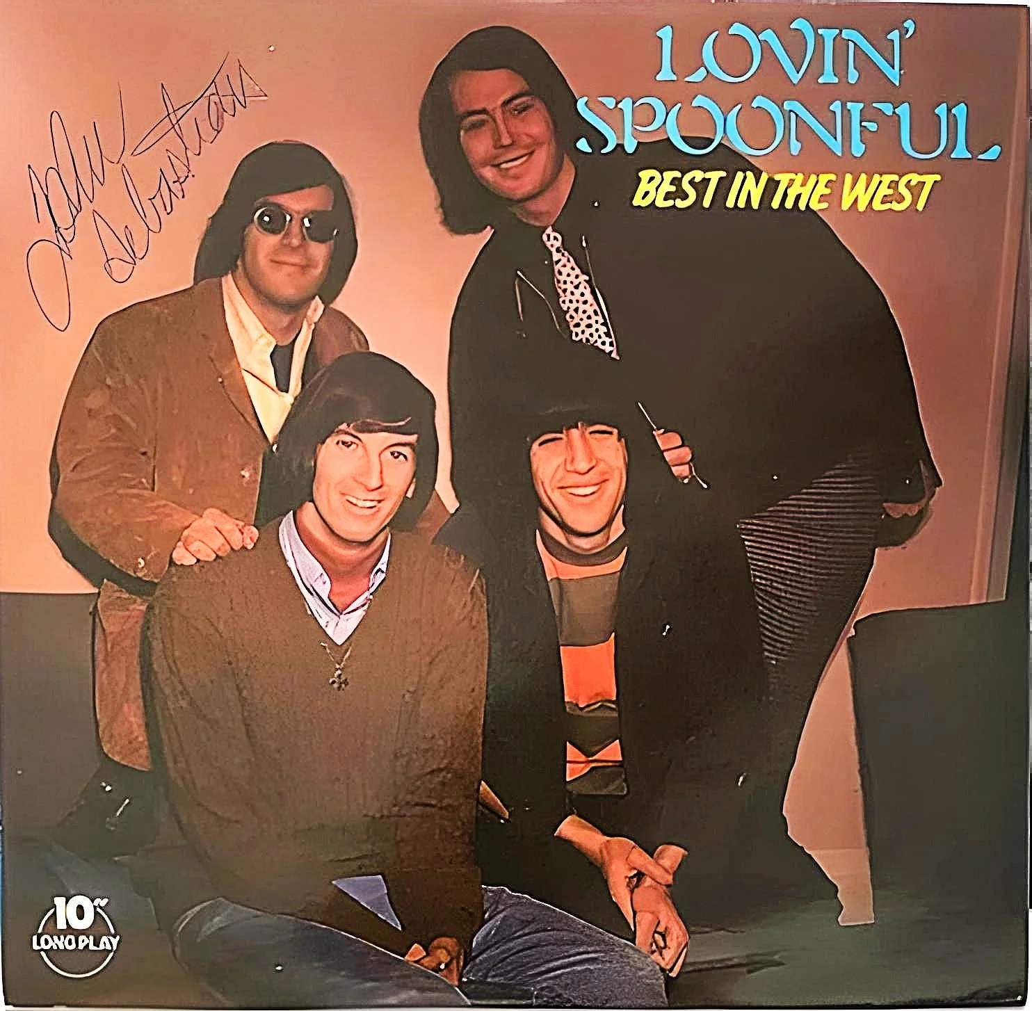 The Lovin' Spoonful: John Sebastian Autographed "Best in the West "10"LP W/COA, image 2