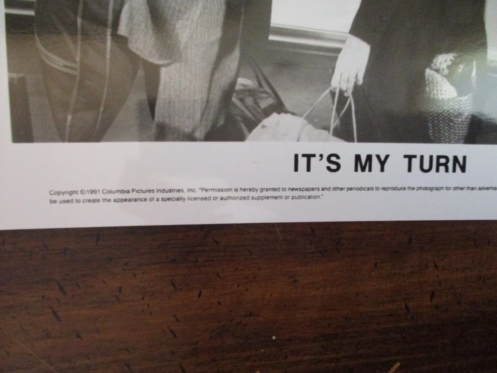 Jill Clayburgh/Michael Douglas(IT'S MY TURN)10 x 8 1991 Glossy B & W Press Photo, image 2