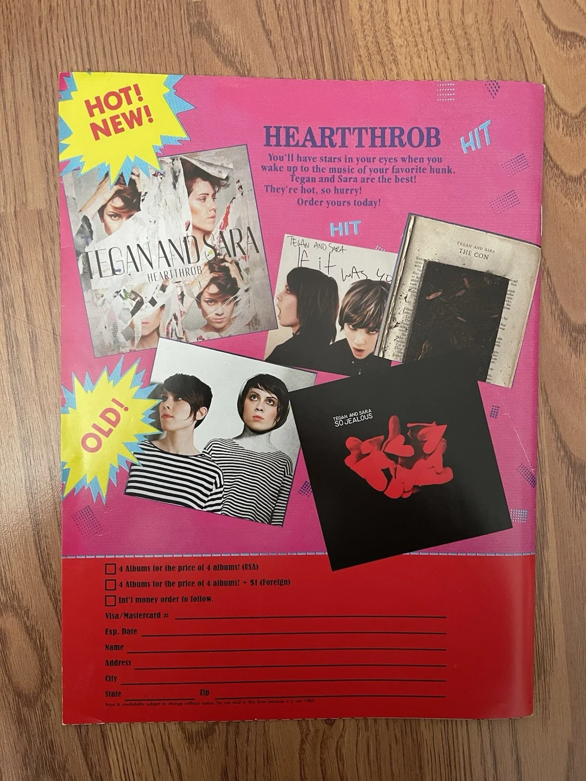 Tegan And Sara Quin Signed Heartthrob Magazine 2013 TNS, image 2