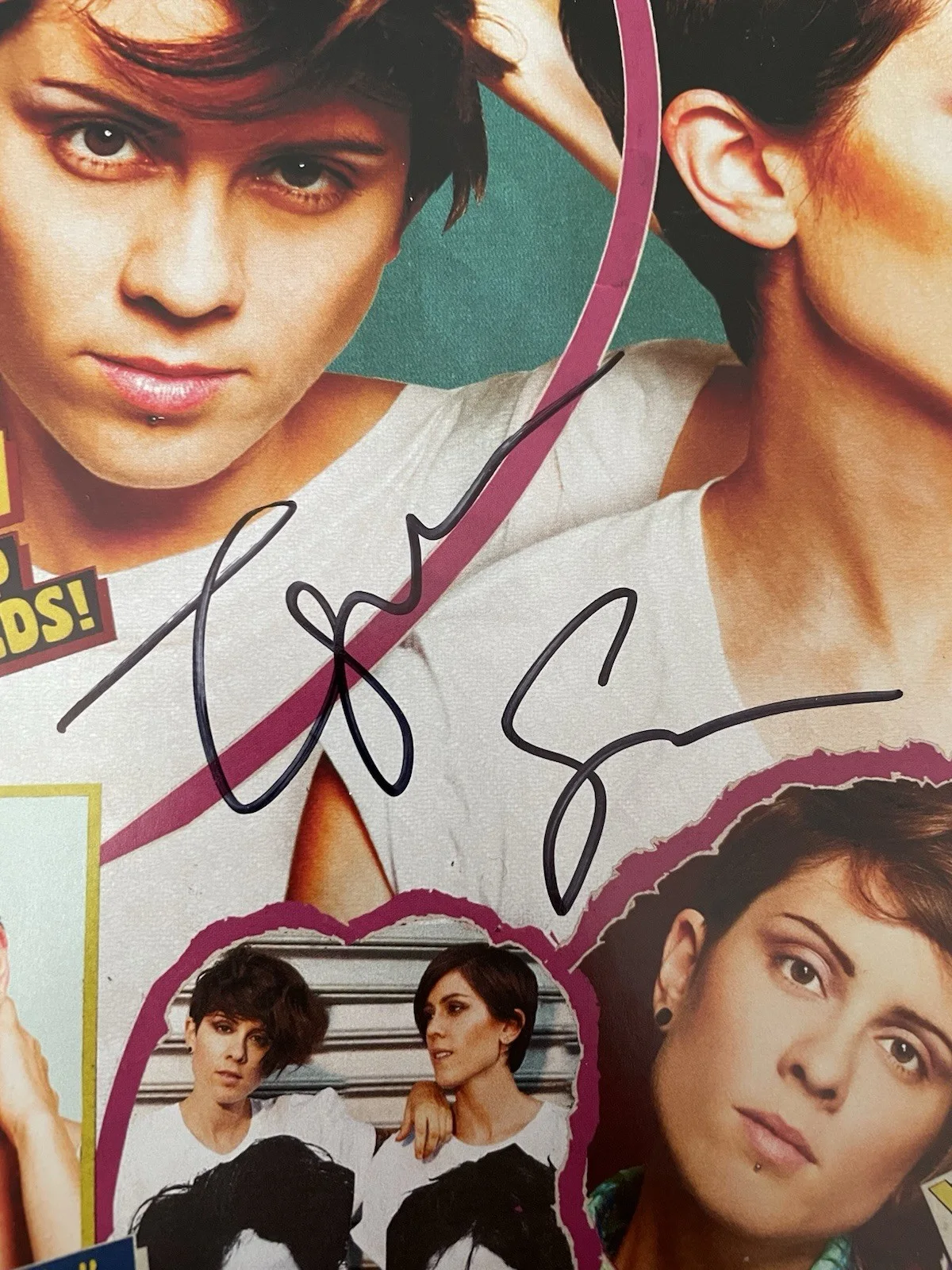 Tegan And Sara Quin Signed Heartthrob Magazine 2013 TNS, image 3