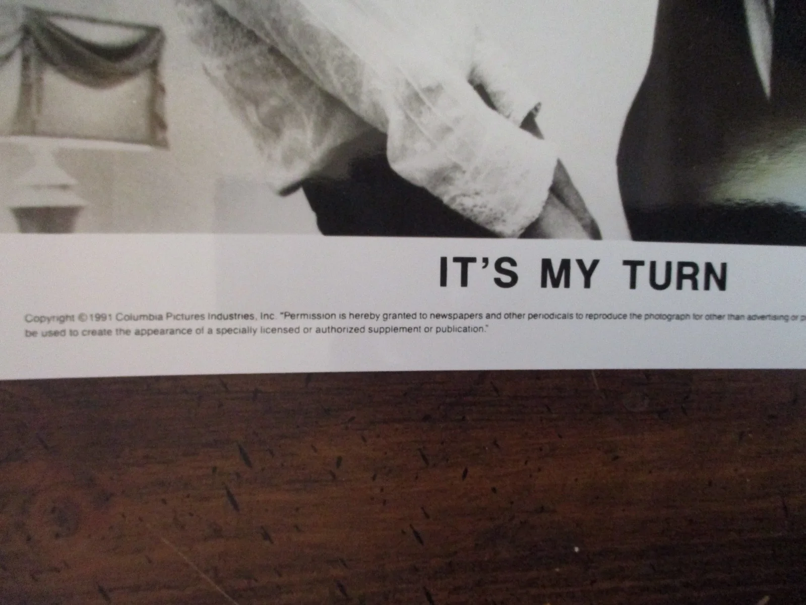 Jill Clayburgh/Michael Douglas(IT'S MY TURN)1991 10 x 8 Glossy B & W Press Photo, изображение 2