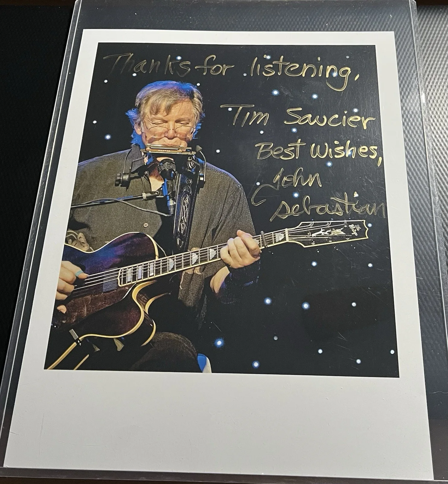 John Sebastian Singer Hand Signed 8.5x11 Color Photograph w/ COA & Top Loader, image 3