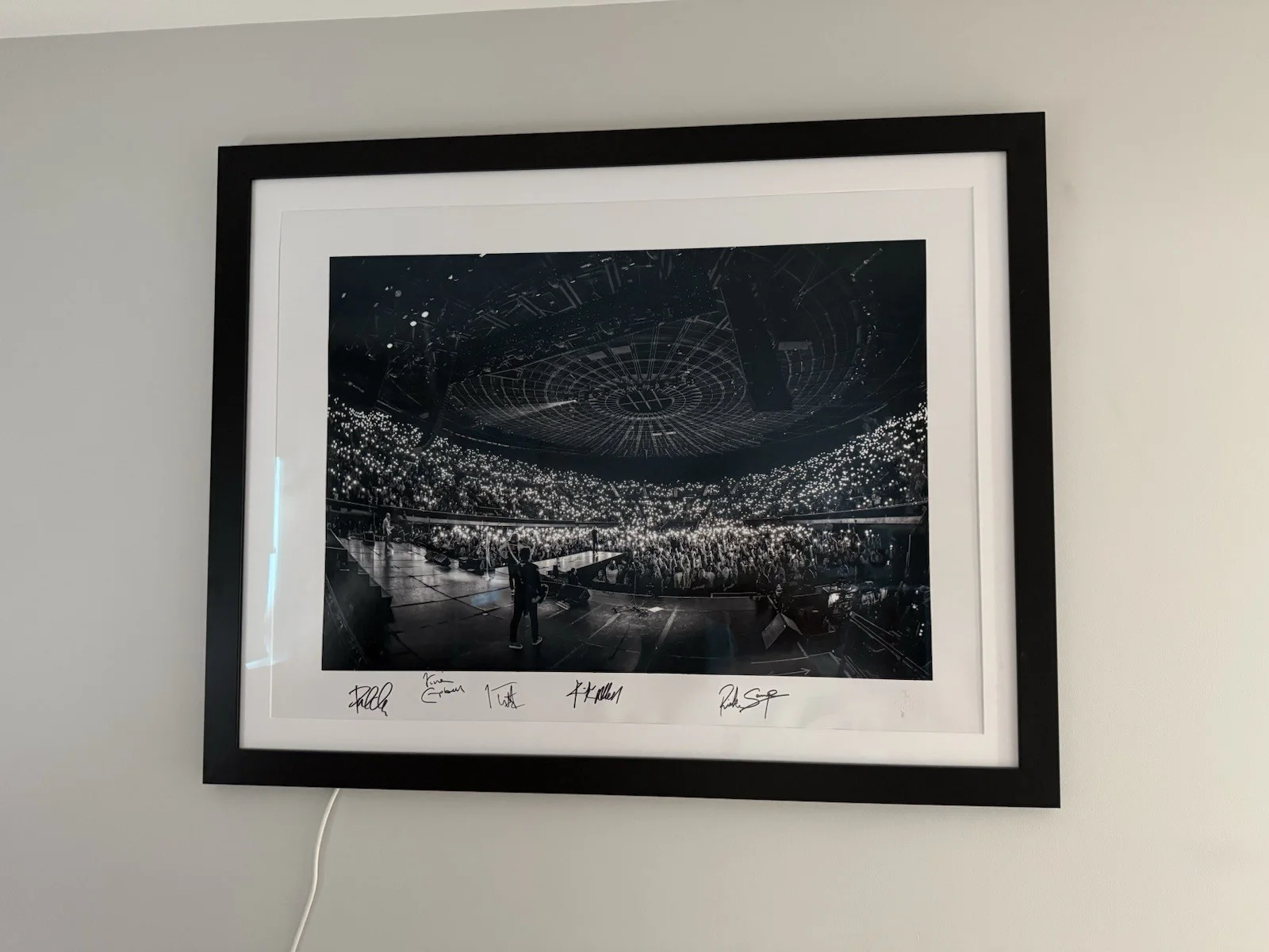 Joe Elliott — DEF LEPPARD Unframed Signed Rare 30x40 Photo All 5 #10/10 BAS Kevin Nixon