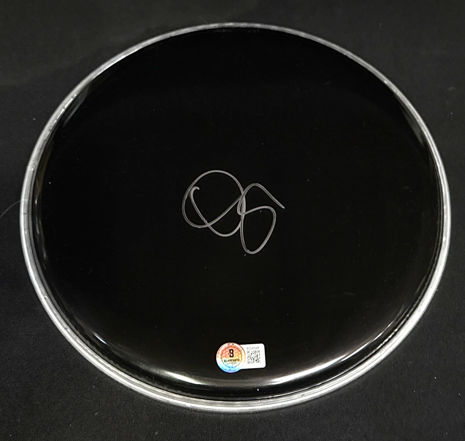 Osgood Perkins — Osgood Perkins Signed 10' Drumhead The Monkey BAS BQ98948
