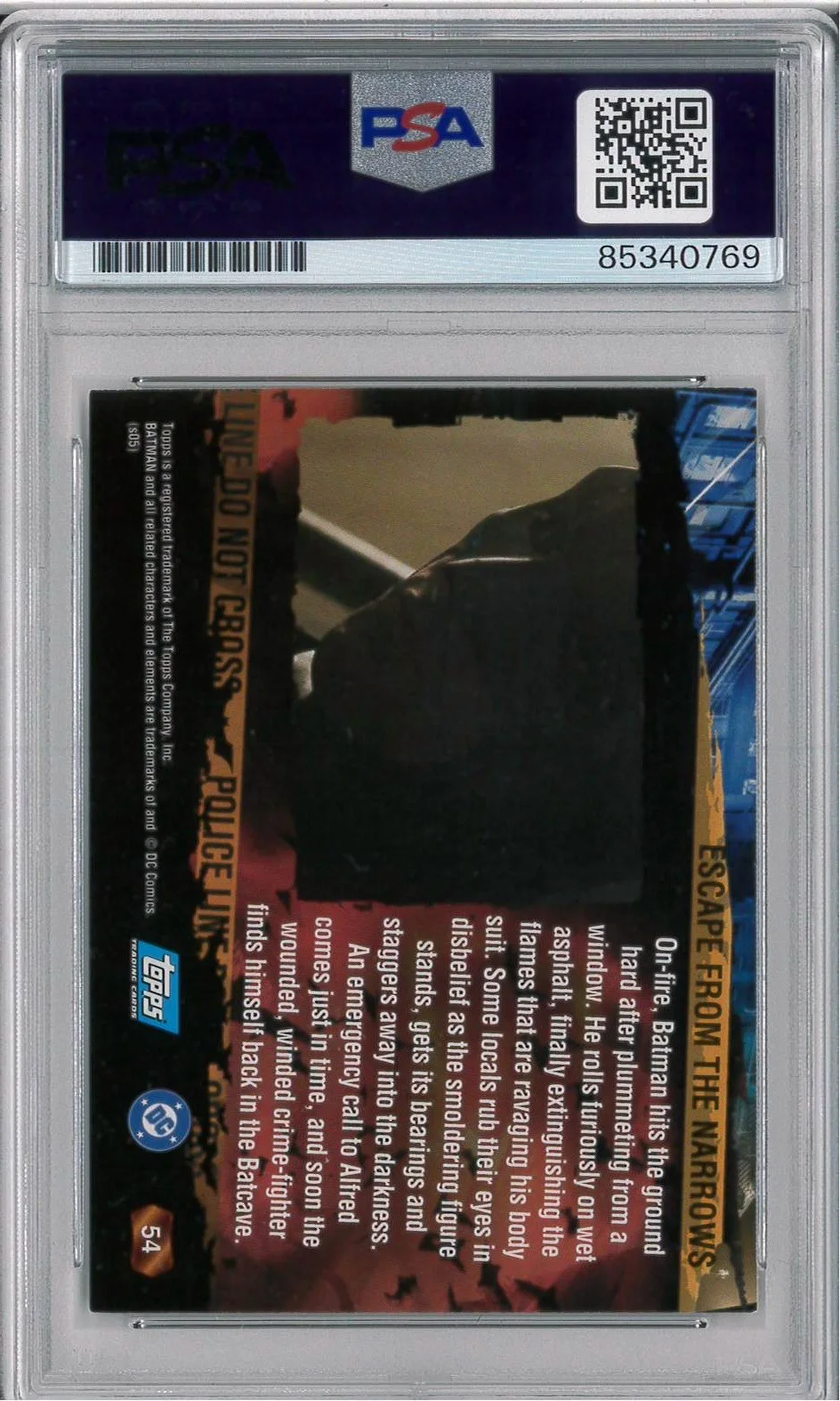 Christian Bale — Christian Bale Signed Autograph Slabbed Topps Batman Begins Card PSA DNA, изображение 2
