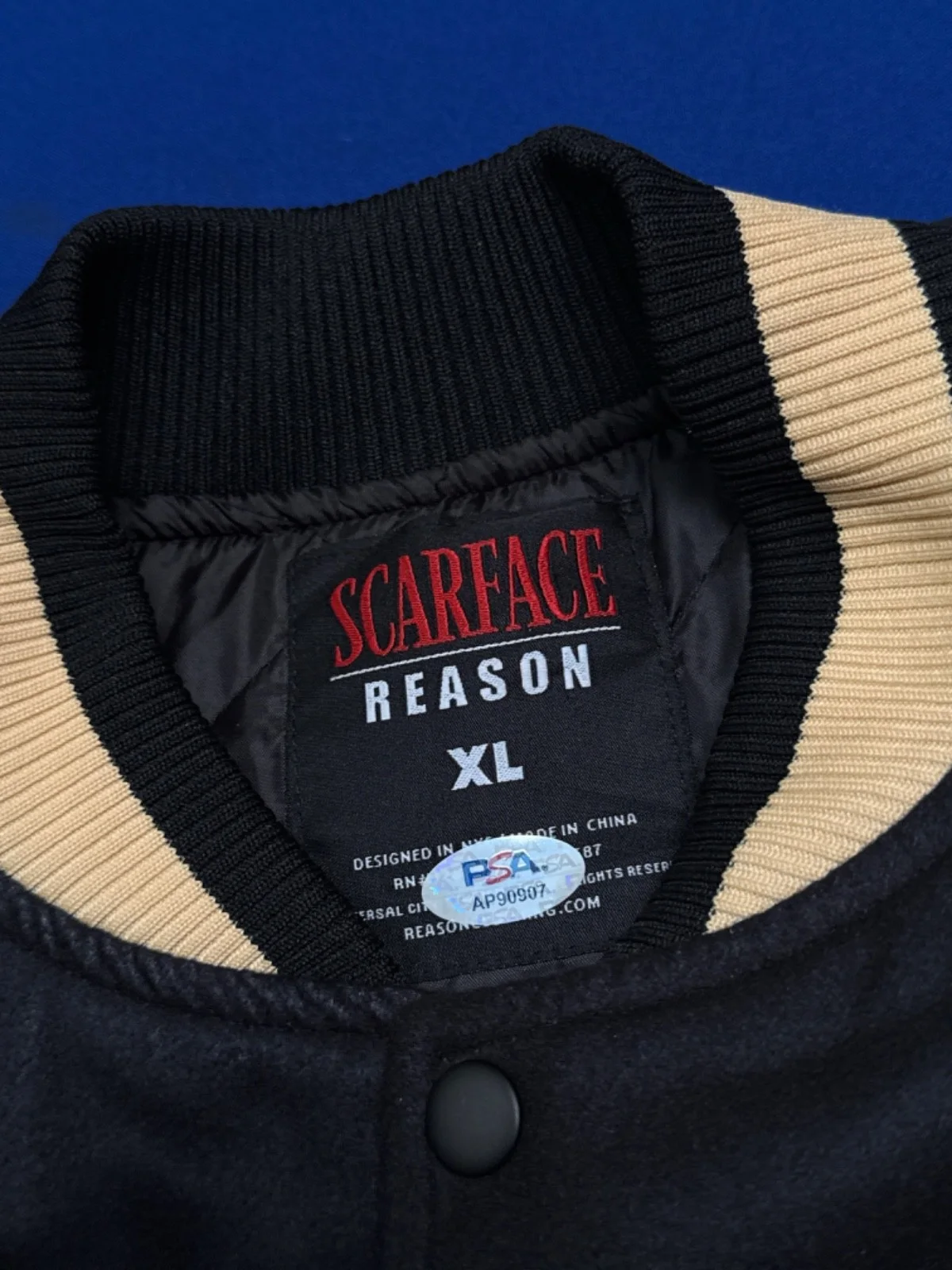 Al Pacino — Al Pacino Signed Scarface Varsity Jacket Size XL RARE PSA AP90907, изображение 4