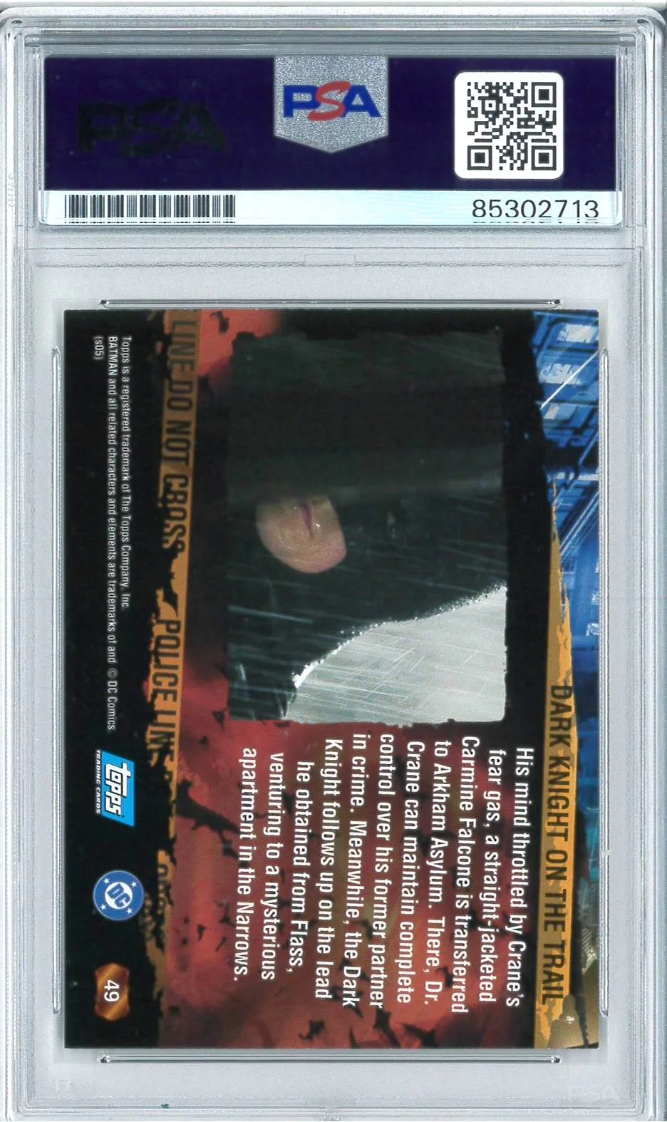 Christian Bale — Christian Bale Signed Autograph Slabbed Topps Batman Begins Card PSA DNA, изображение 2