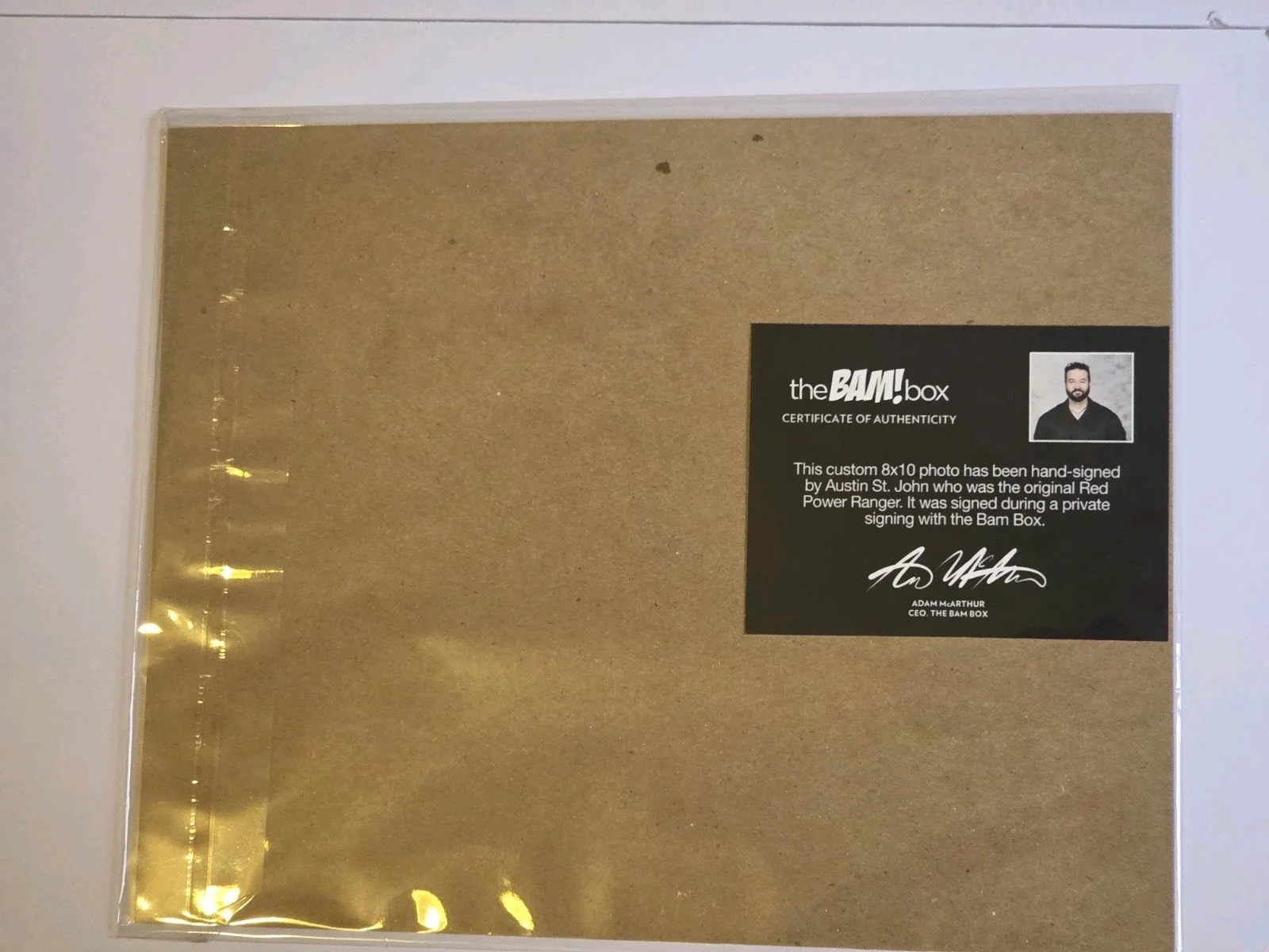 Austin St. John — Austin St. John Red Power Ranger Signed 8x10 Bam Box COA, image 2