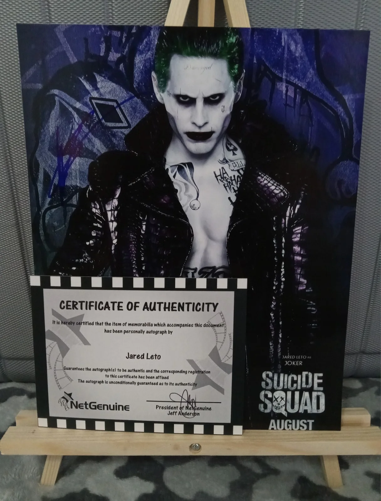 JERAD LETO — JARED LETO Signed Autographed 8x10 photo COA As JOKER SUICIDE SQUAD, изображение 3