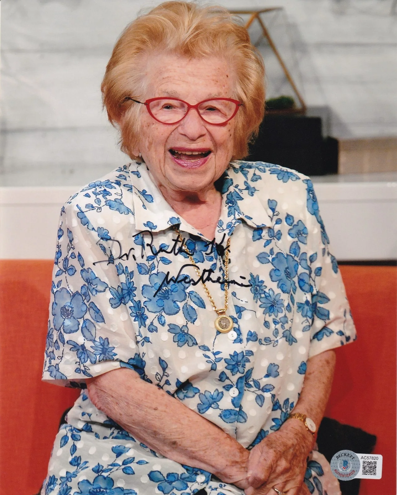 Dr. Ruth Westheimer — Dr. Ruth Westheimer Signed 8x10 Photo BAS COA Sexually Speaking Picture Auto'd 0