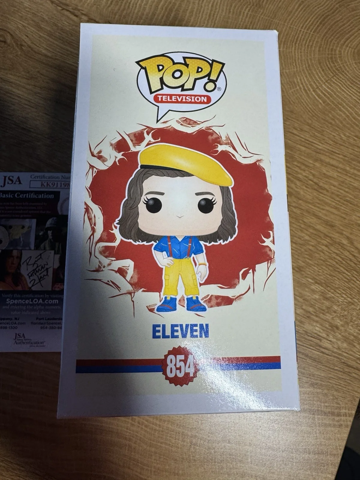 millie bobby brown — Millie Bobby Brown 854 Stranger Things Eleven Autographed Signed Funko Pop, image 4