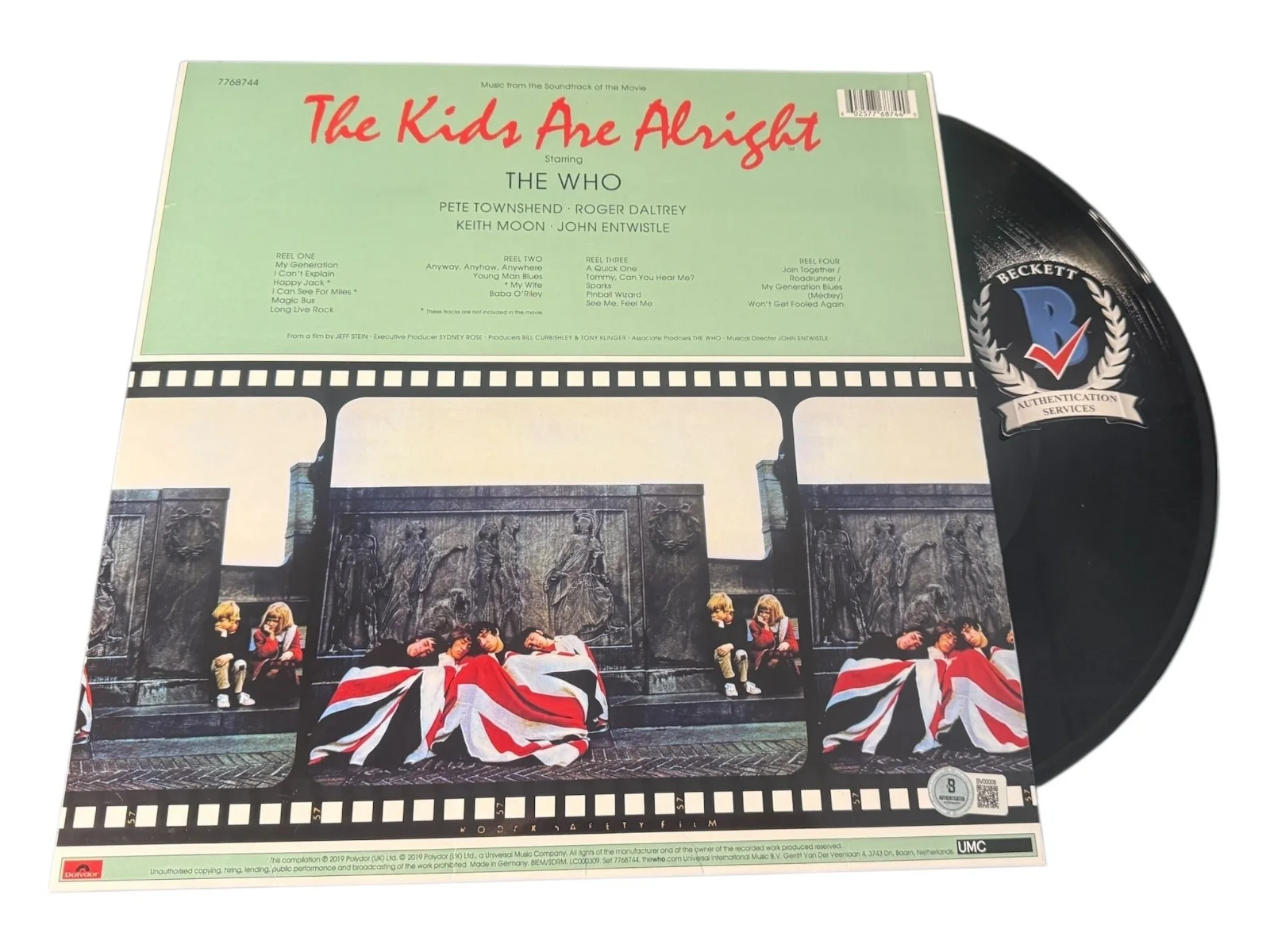 PETE TOWNSHEND SIGNED AUTOGRAPH THE WHO THE KIDS ARE ALRIGHT VINYL BAS BECKETT, изображение 2