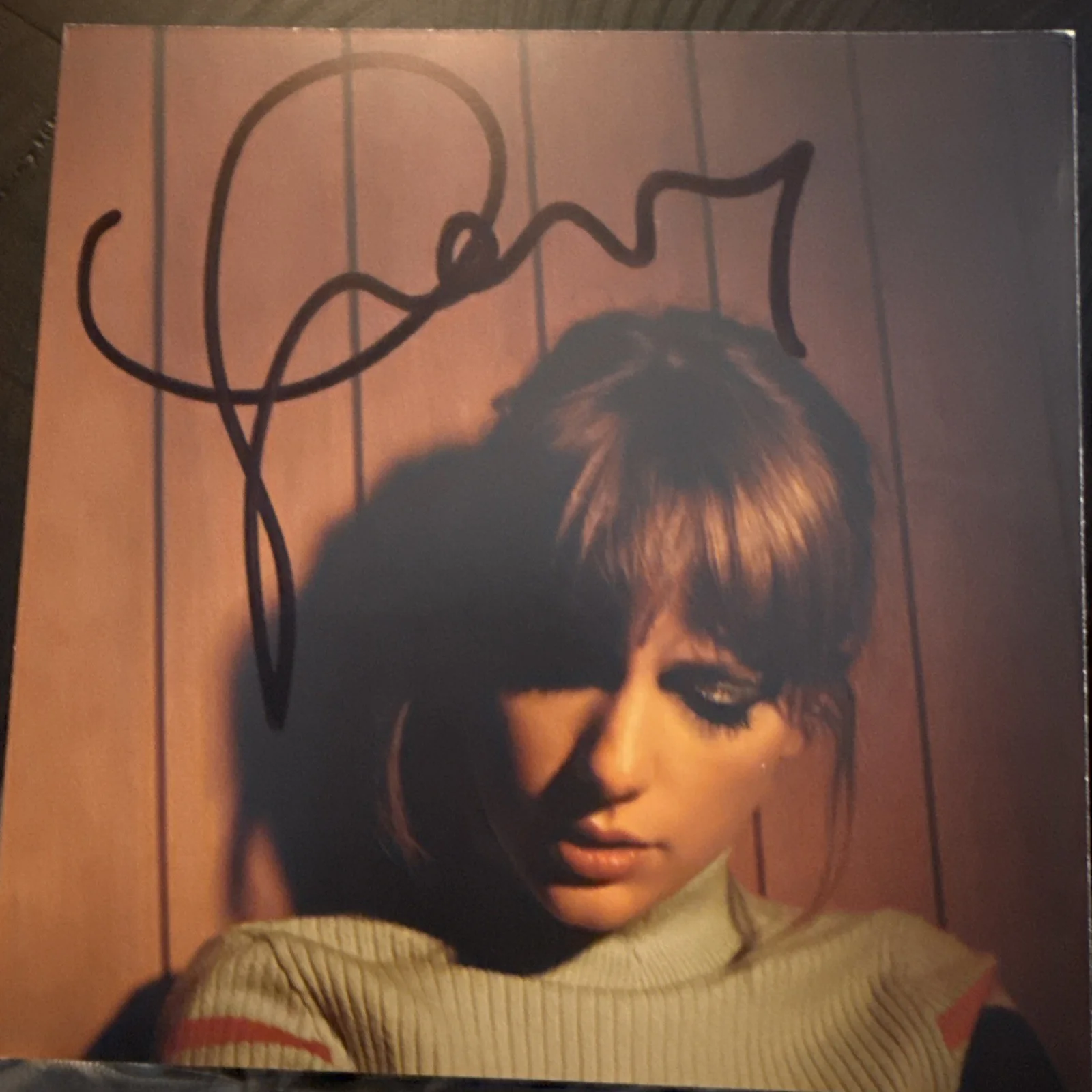 Signed Taylor Swift Midnights Moonstone Blue Edition CD - OPENED *OBO*, image 4