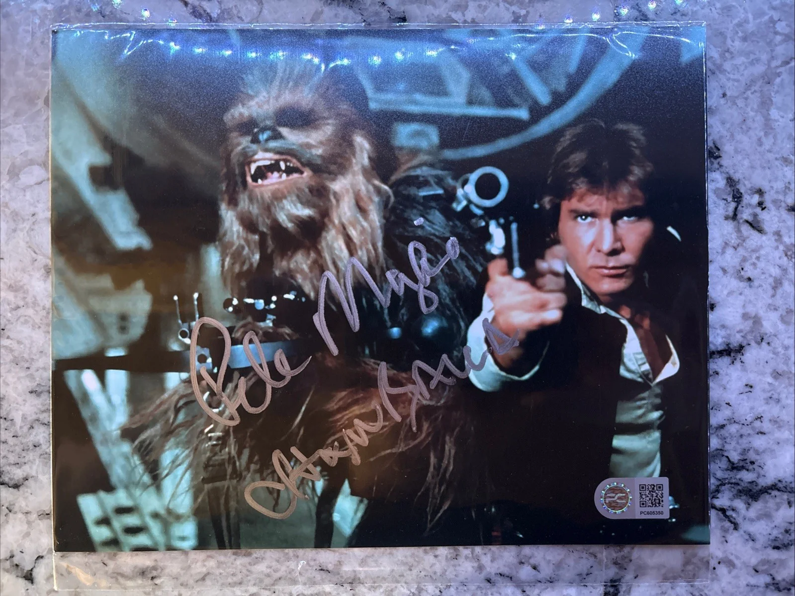 Peter Mayhew — Peter Mayhew Signed 10x8 Photo W/PC COA Chewbacca Star Wars Legendary Autograph