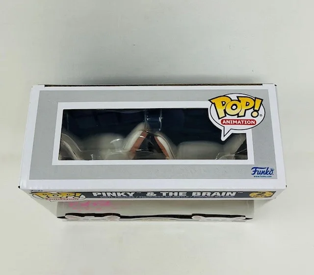 Rob Paulsen Autographed Pinky And The Brain Funko Pop 2 Piece Set OC Marketing, изображение 5