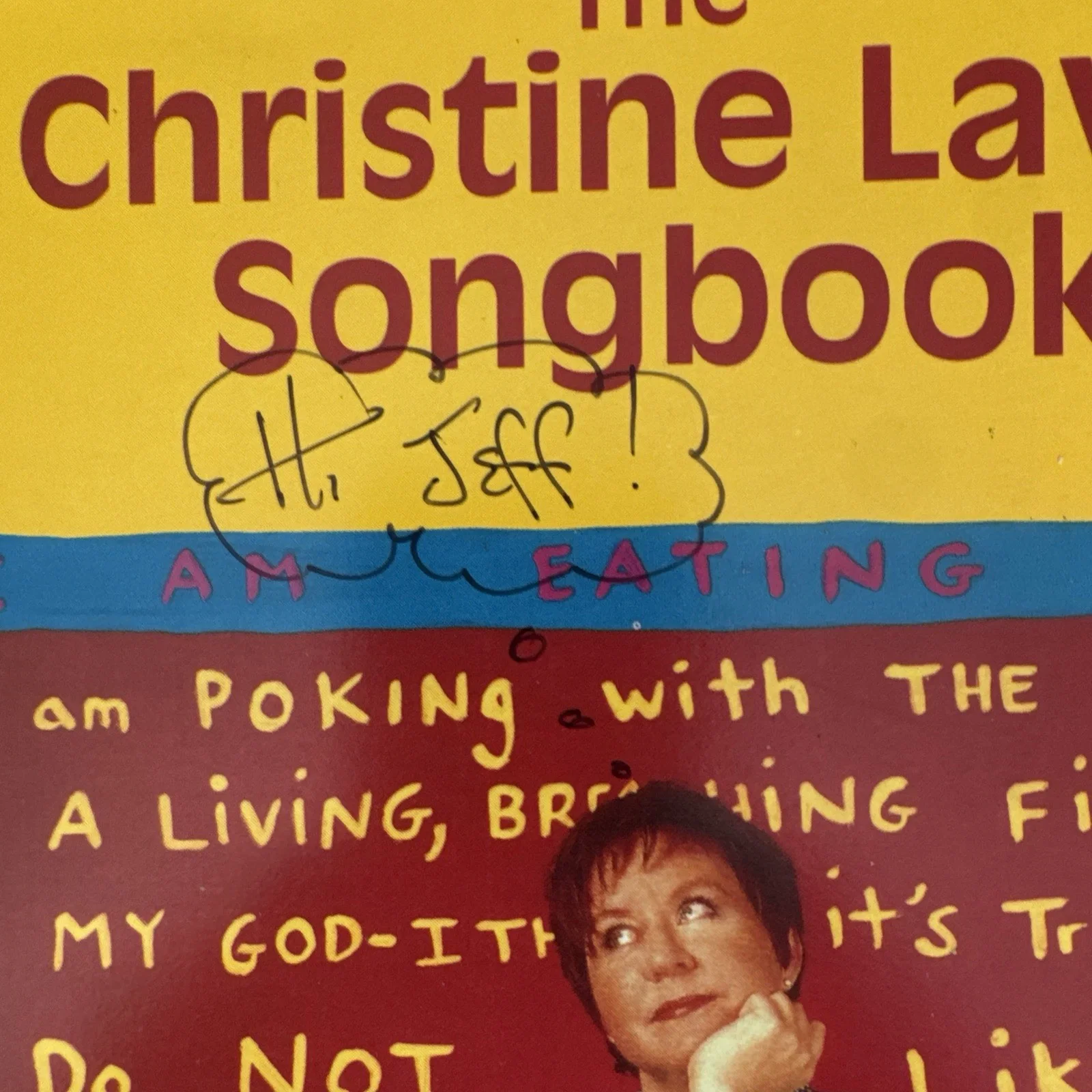 Christine Levine Song Book Signed. Autographed, image 2