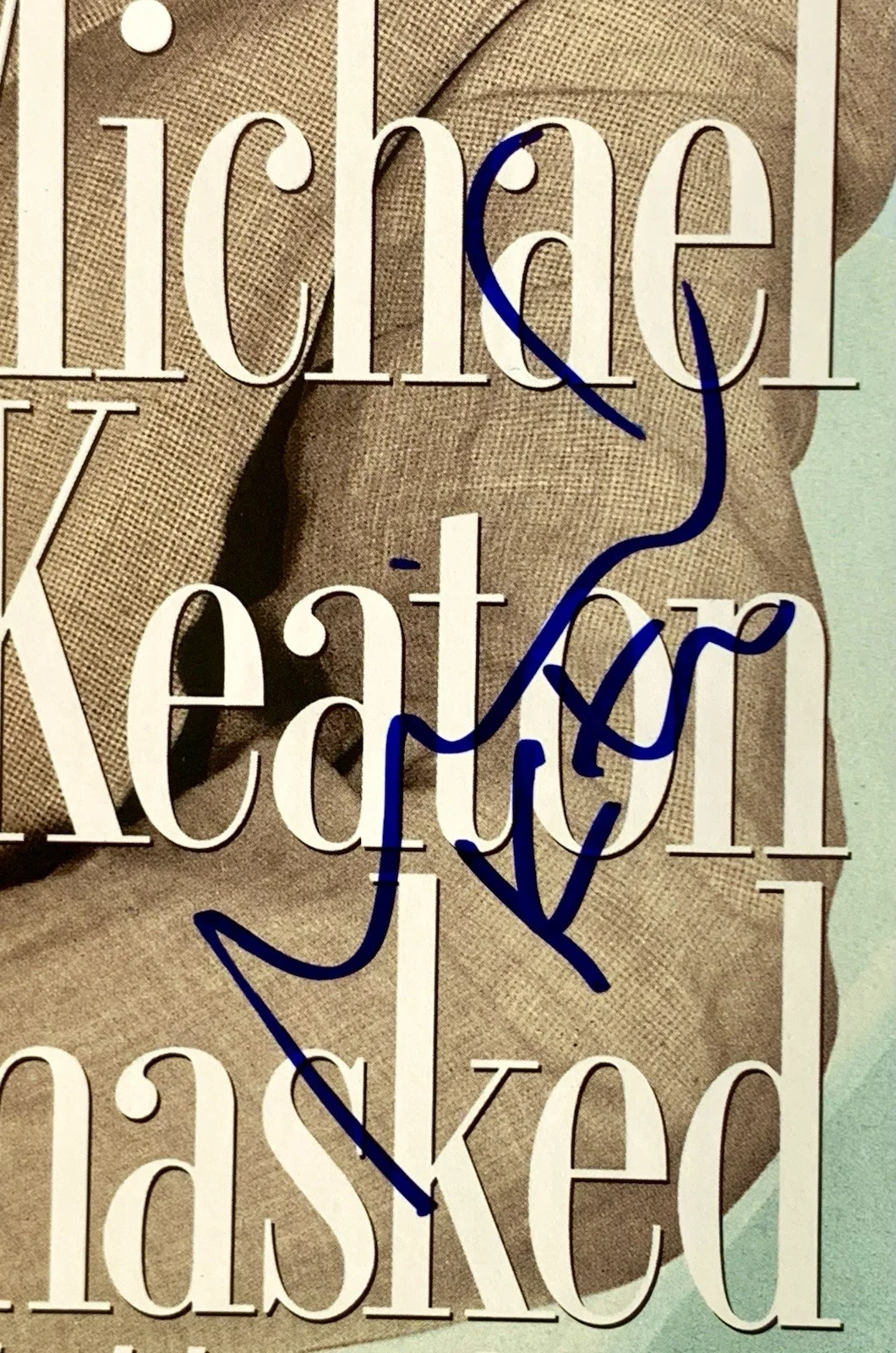 Michael Keaton — Michael Keaton signed GQ Magazine Beatlejuice Batman beckett coa, image 2