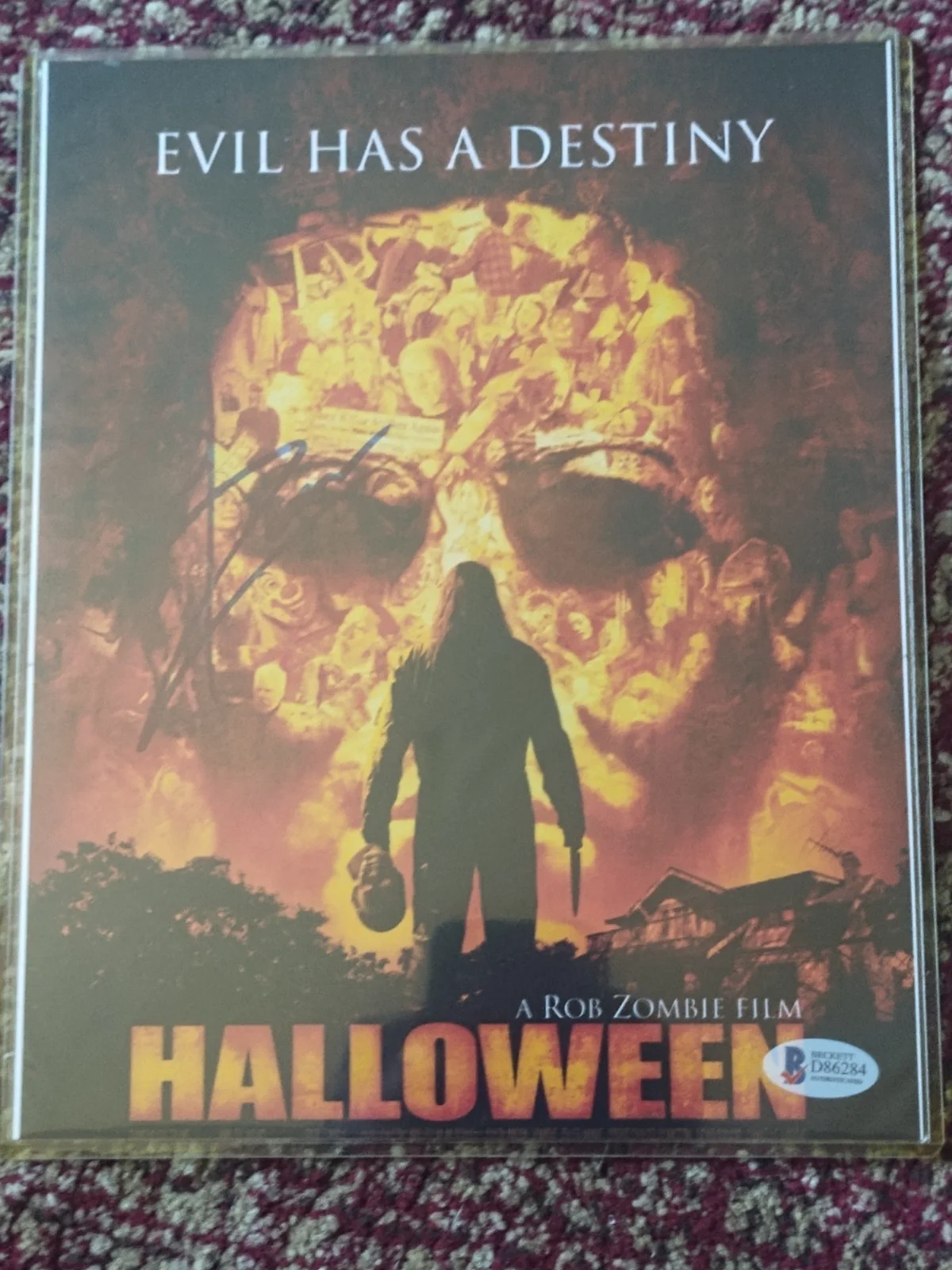 Rob Zombie — 8x10 Rob Zombie photograph Halloween movie Beckett certified