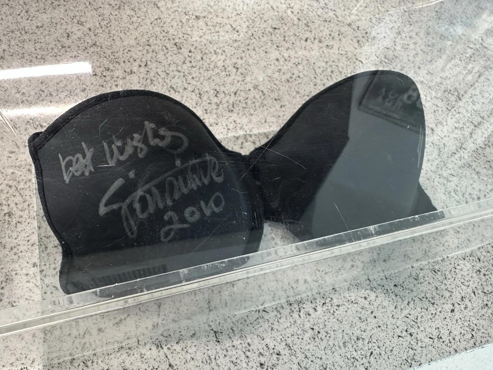 Enrique Iglesias Autographed Bra Jingle Bell 2010, изображение 2