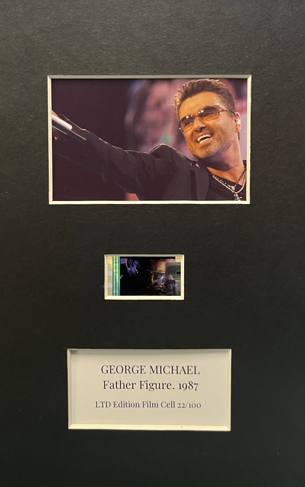 FAITH. George Michael. Father Figure . 35mm Film Cell Mounted Display, image 4