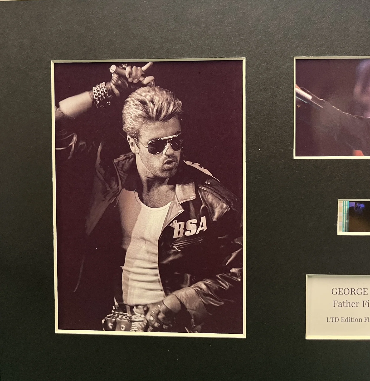 FAITH. George Michael. Father Figure . 35mm Film Cell Mounted Display, image 5