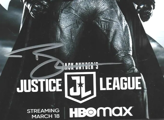 Hand signed 8 x 10 Photo Ben Affleck "Justice League", image 2