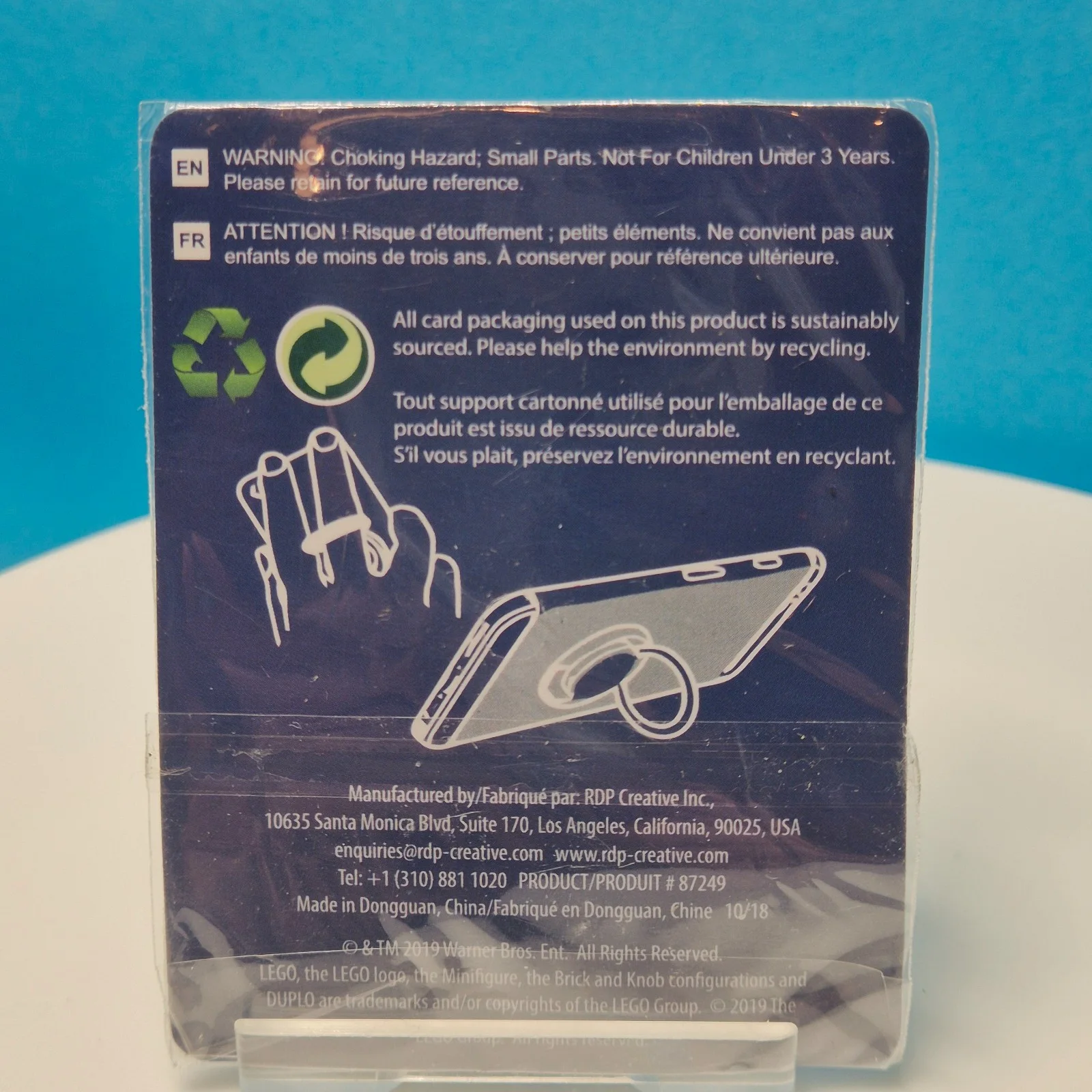 LEGO Movie 2 Phone Ring Holder Promo Collectors Merchandise, изображение 2