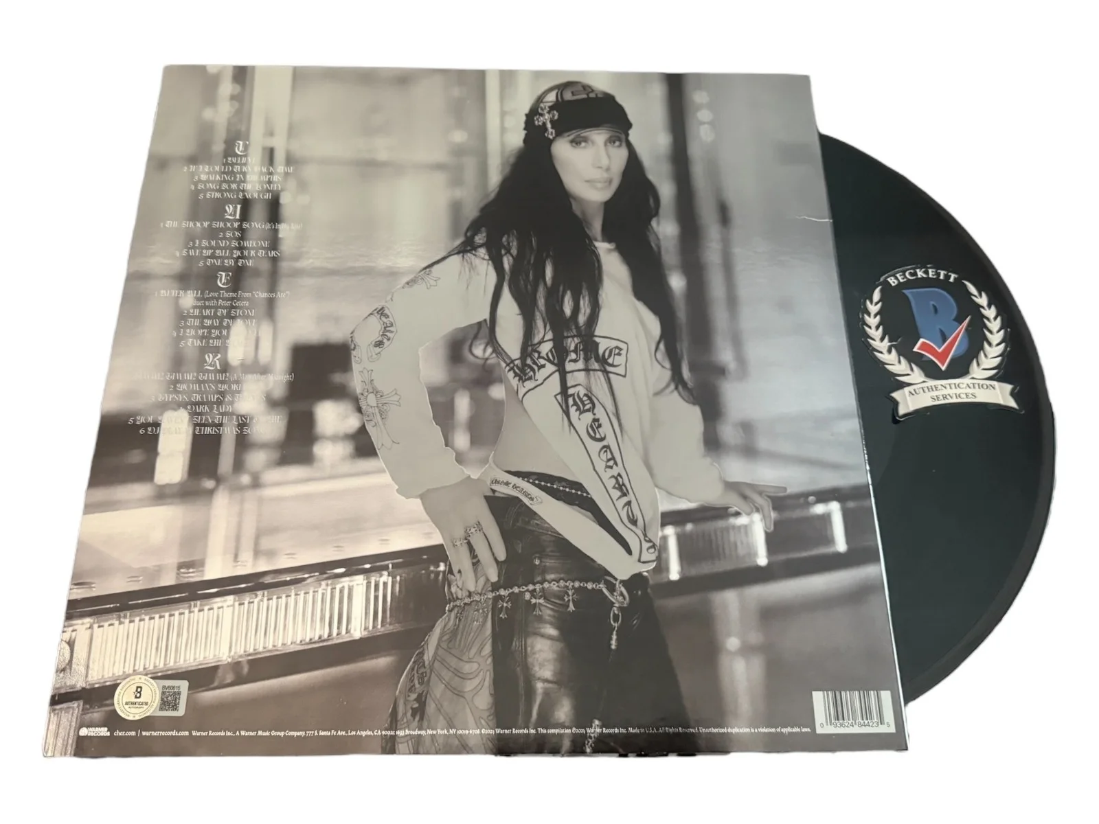 CHER SIGNED AUTOGRAPH FOREVER LP VINYL BECKETT, image 2