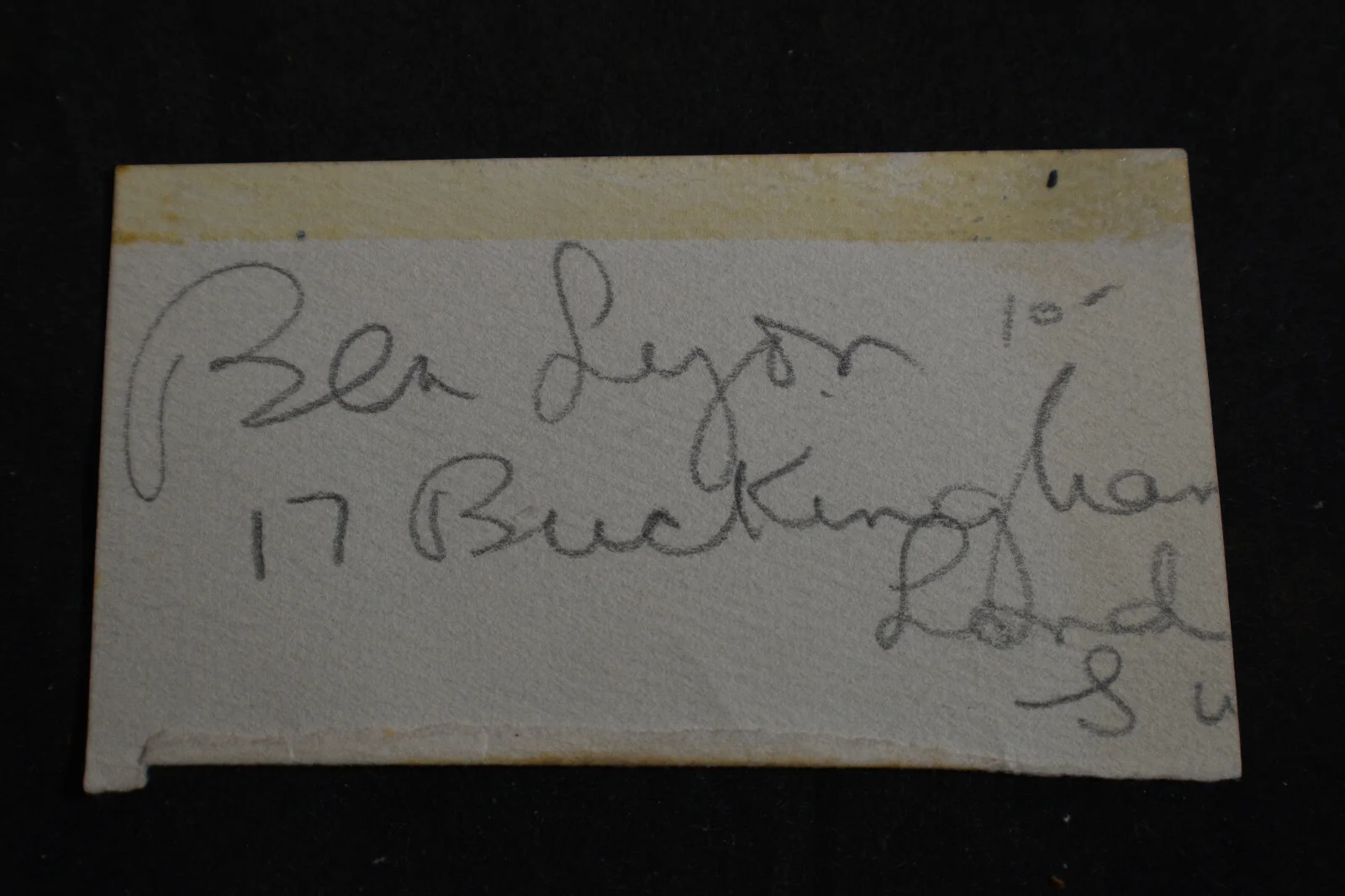 Autograph Ben Lyon, image 2