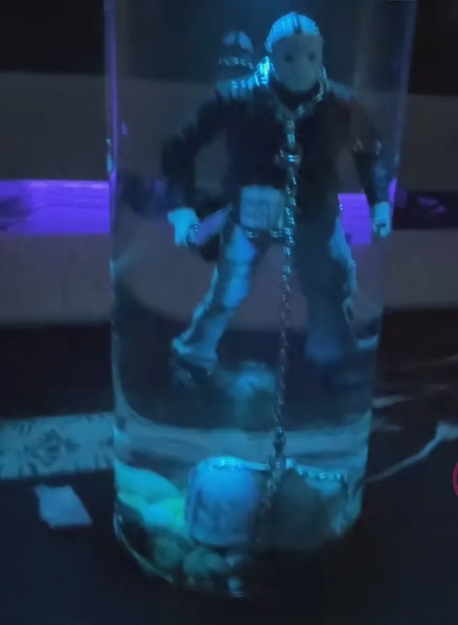 Friday the 13th Jason Voorhees Movie Figure Water Horror Lamp, image 5