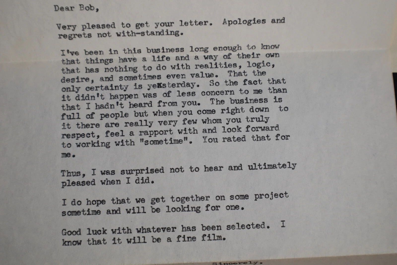 1967 *SIGNED* Lloyd Richards Letter *Director-YALE*, image 3