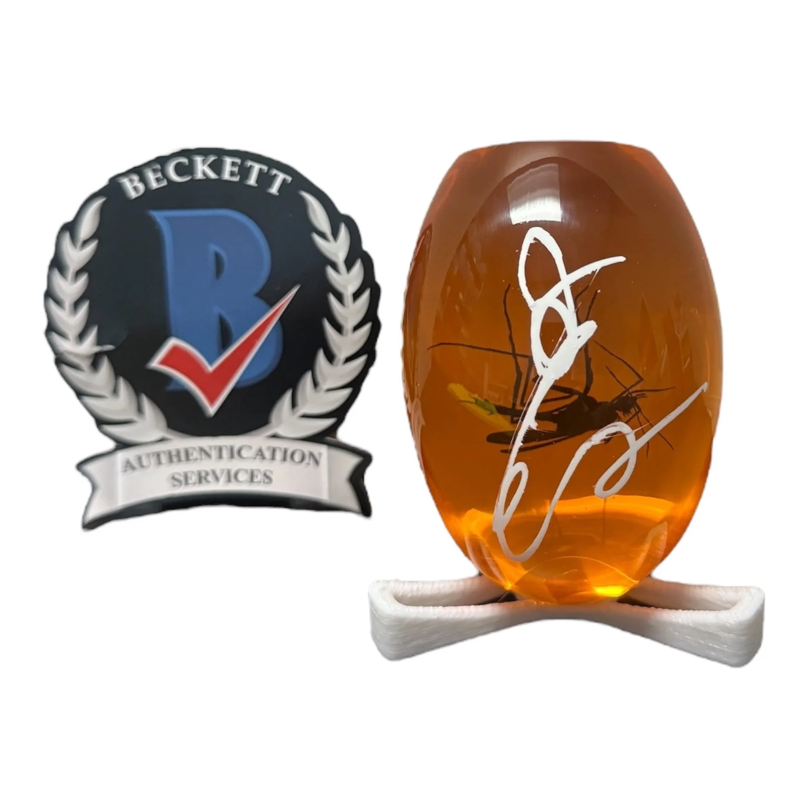 Jeff Goldblum — Jeff Goldblum Signed Autogragh Jurassic World Jurassic Mosquito Paper Weight BAS