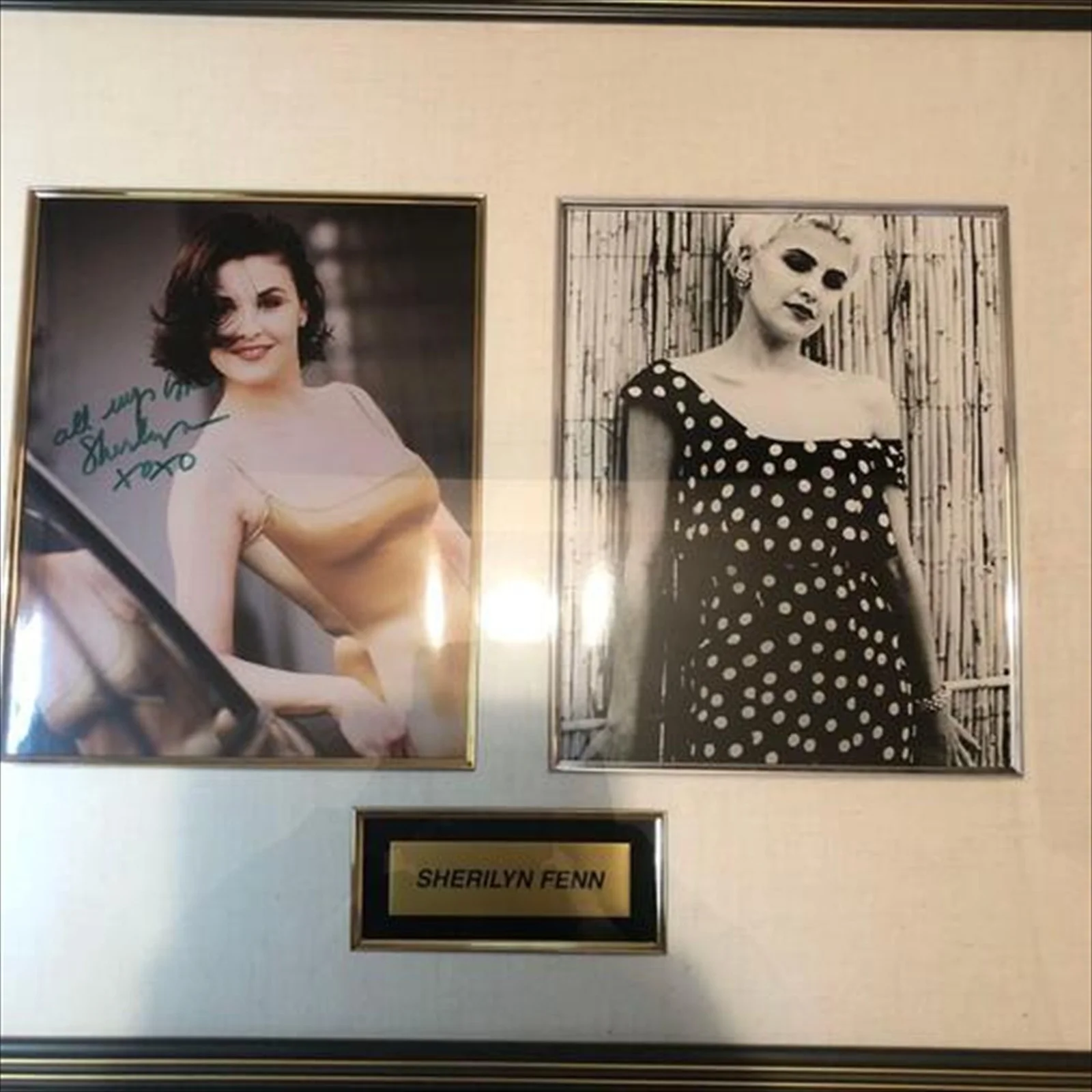 Sherilyn Fenn — Sherilyn Fenn signed Autograph Signature Photo Frame Twin Peaks Audrey Horne