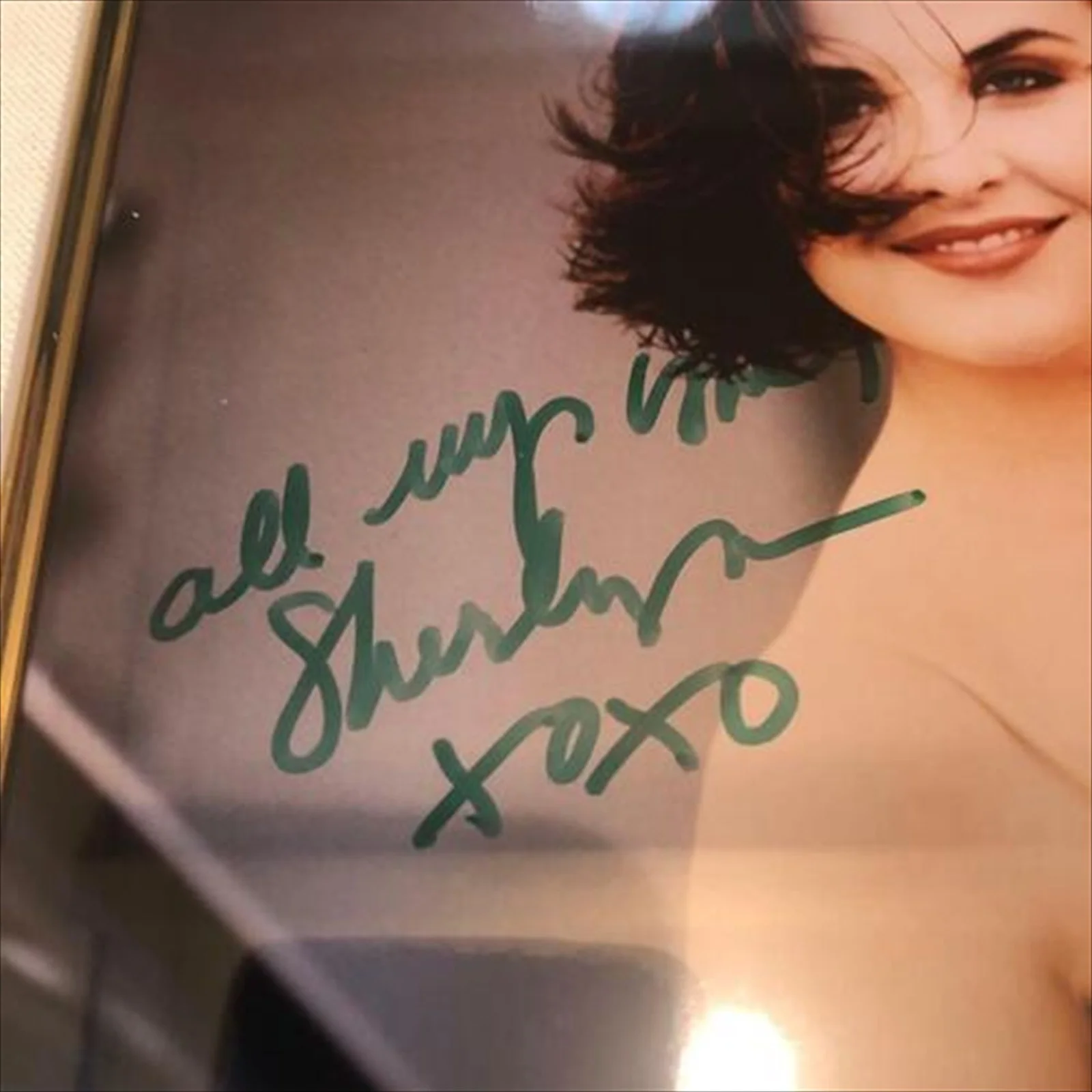 Sherilyn Fenn — Sherilyn Fenn signed Autograph Signature Photo Frame Twin Peaks Audrey Horne, изображение 2