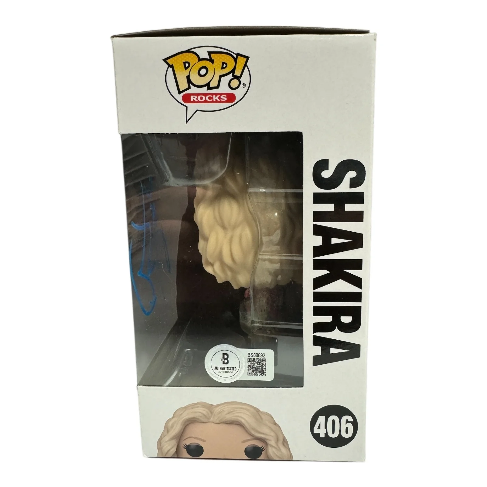 SHAKIRA SIGNED AUTOGRAPH FUNKO POP 406 BECKETT BAS, изображение 2