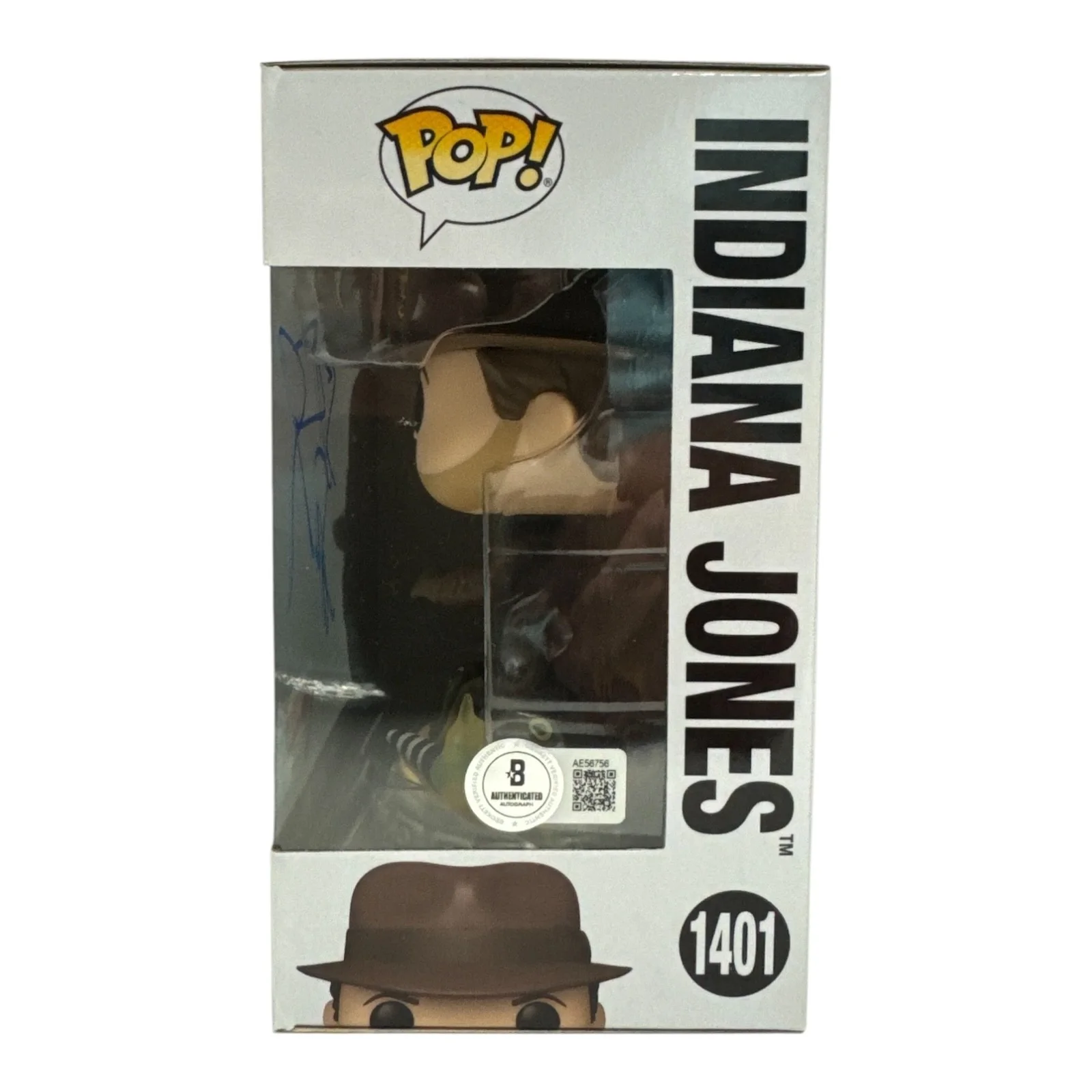 STEVEN SPIELBERG — STEVEN SPIELBERG SIGNED AUTOGRAPH FUNKO POP 1401 INDIANA JONES BECKETT BAS, изображение 2