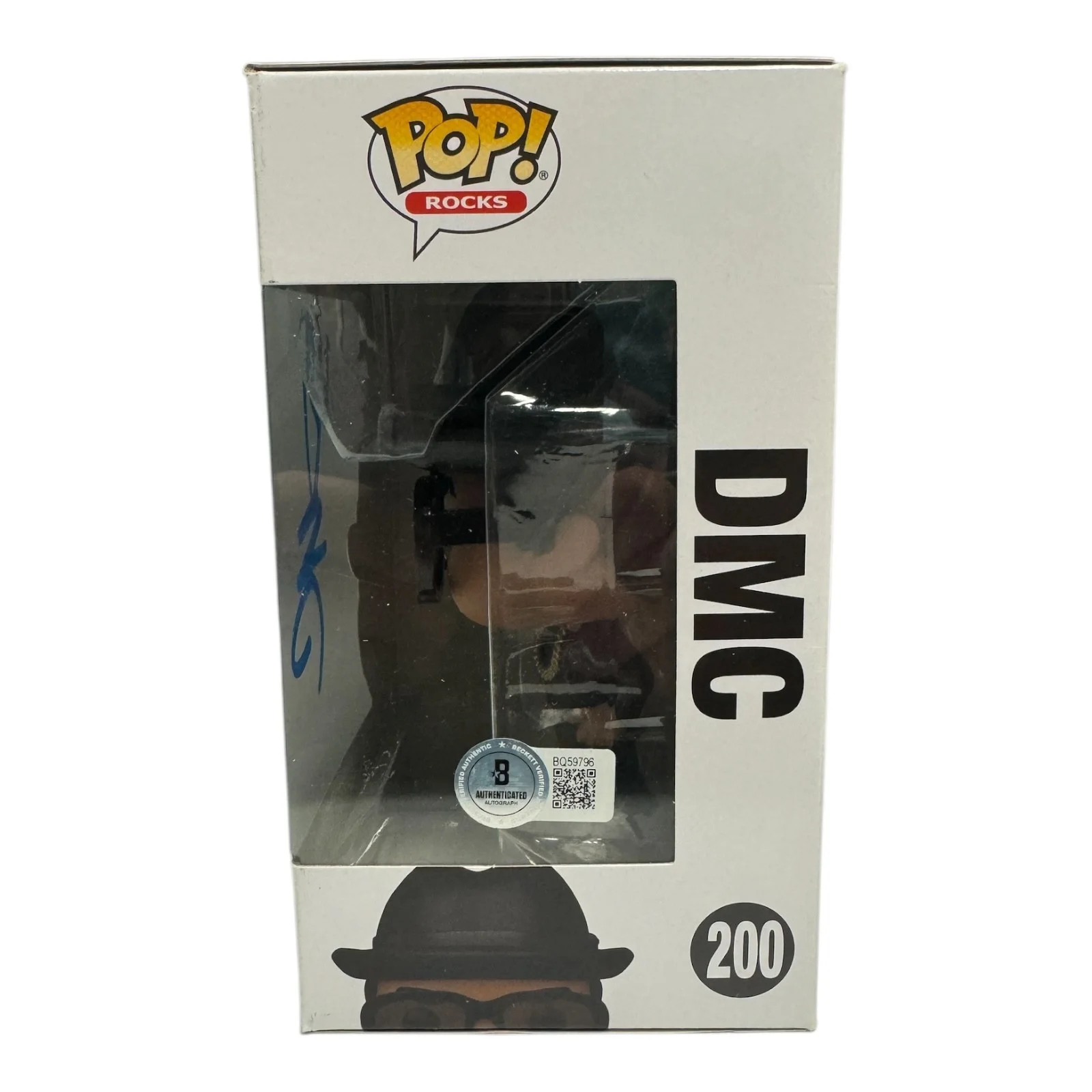 DMC DARRYL MCDANIELS SIGNED AUTOGRAPH RUN DMC FUNKO POP 200 BECKETT BAS, image 2