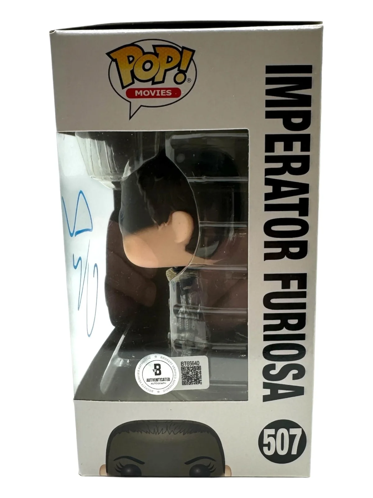 CHARLIZE THERON — CHARLIZE THERON SIGNED AUTOGRAPH FUNKO POP 507 MAD MAX FURY ROAD BECKETT BAS, image 2