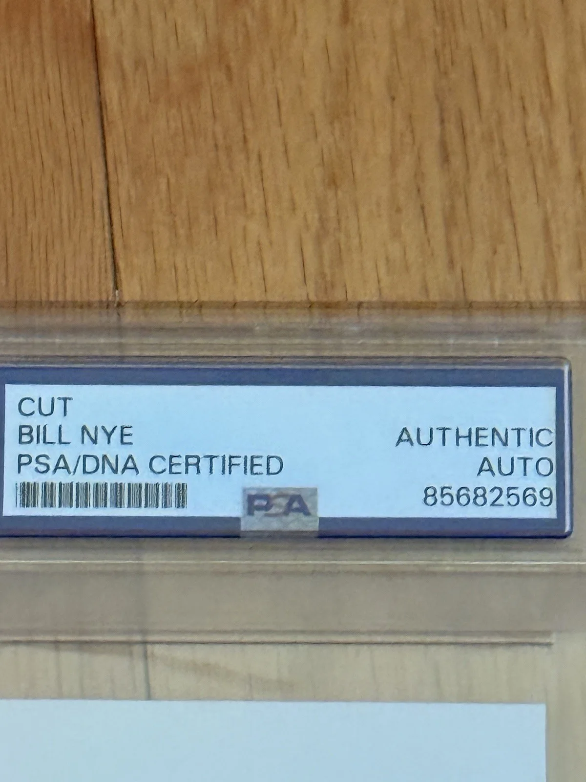 Bill Nye Autographed Cut, The Science Guy, PSA#85682569., image 3